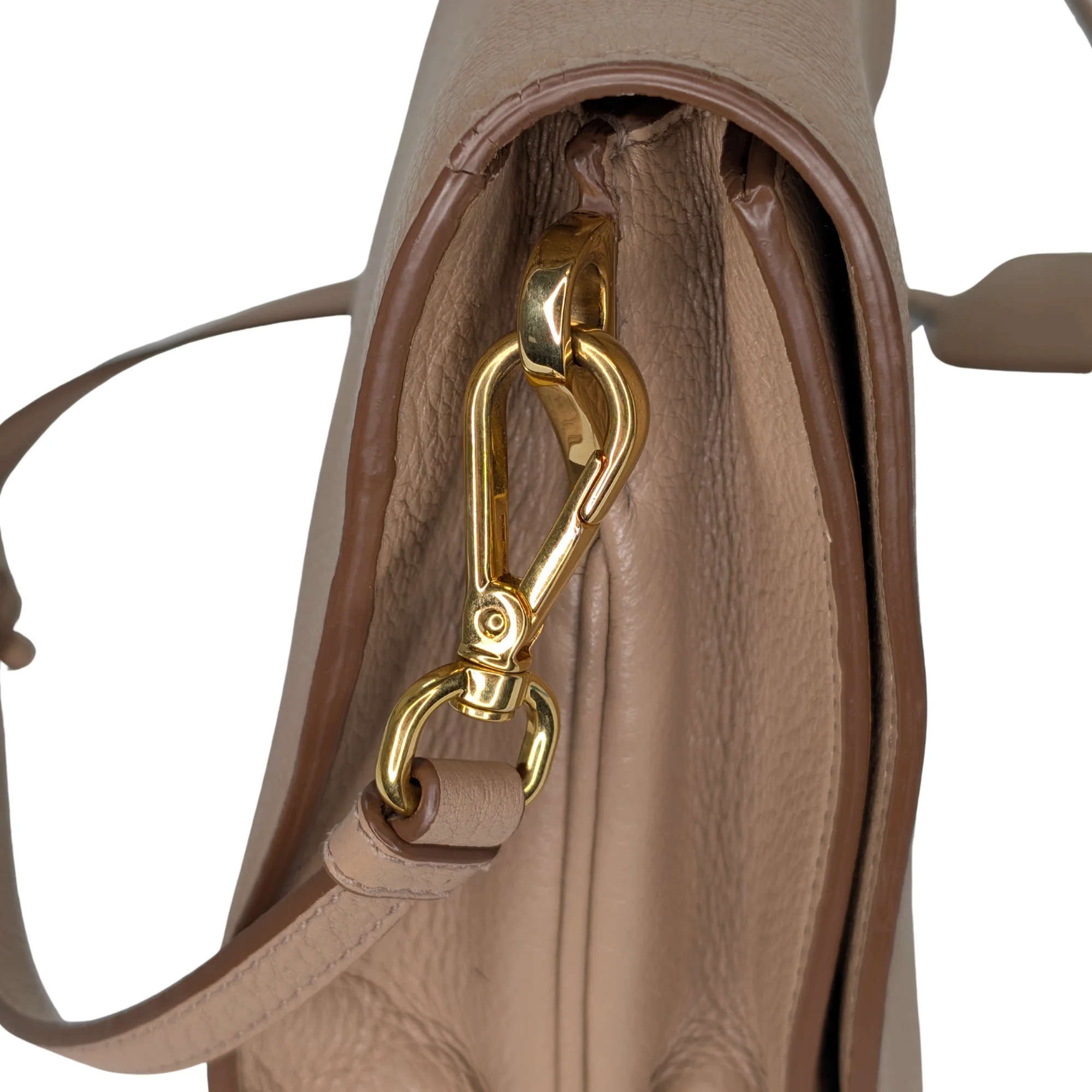 Prada Vitello Daino Leather Crossbody Bag Beige - Image 14