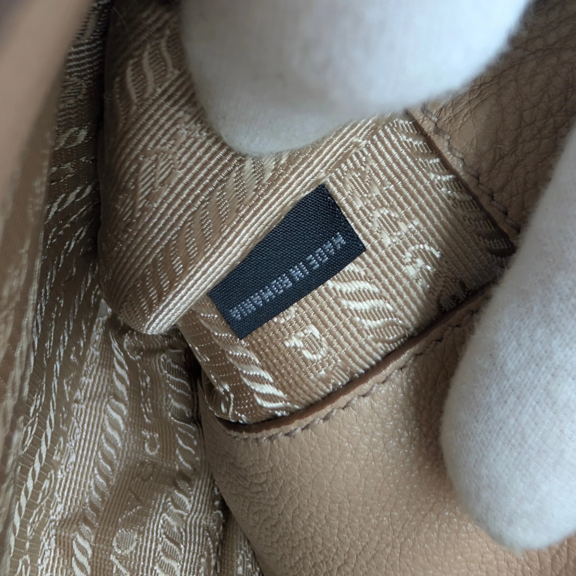 Prada Vitello Daino Leather Crossbody Bag Beige - Image 22