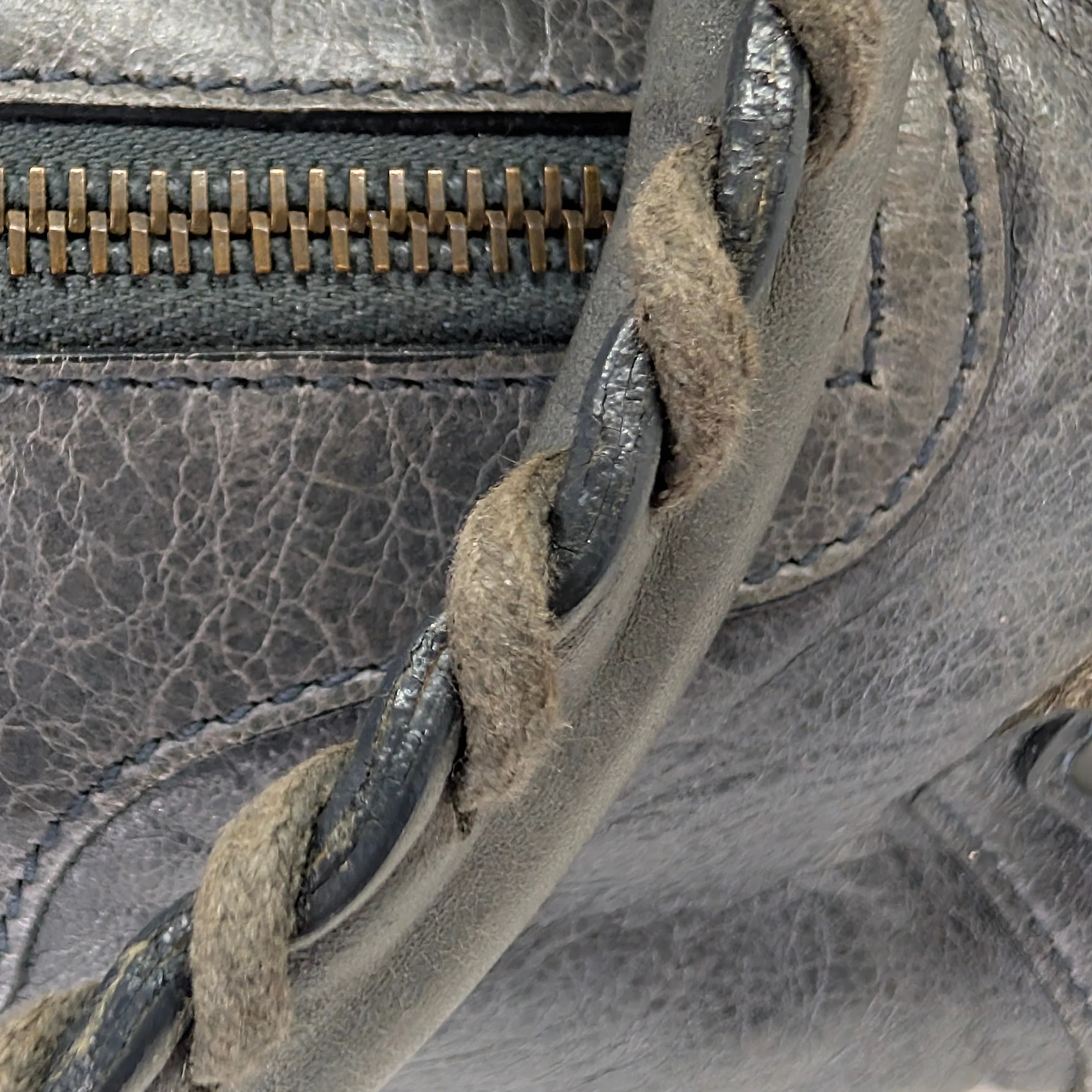 Balenciaga Motorcycle City Shoulder Bag Grey - Image 13