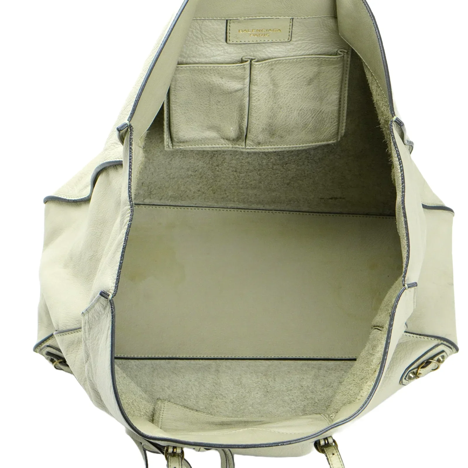 Balenciaga Paper Bag 2WAY leather Ivory - Image 10