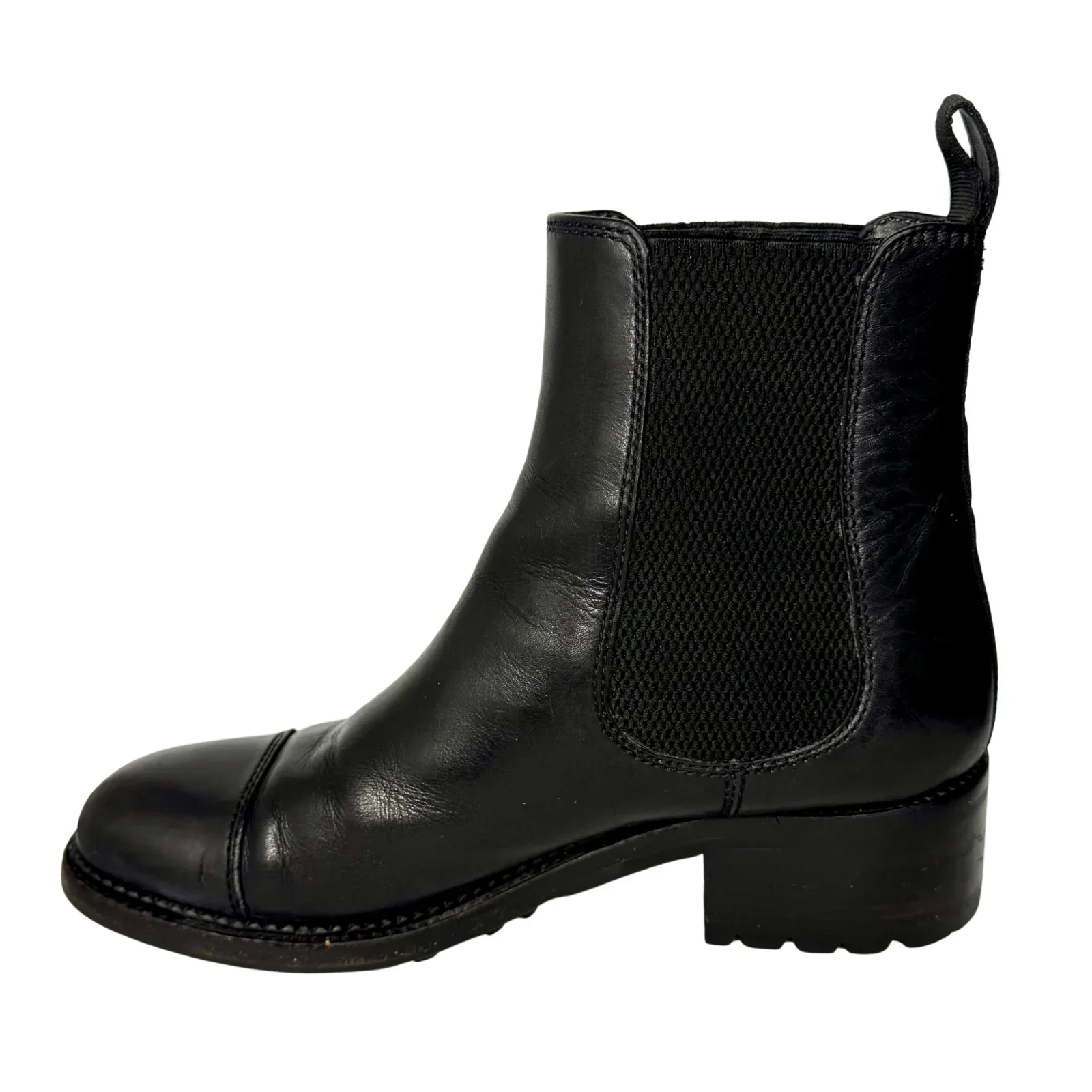 Chanel Black Calfskin Elastic Ankle Boots – Size 36 - Image 6