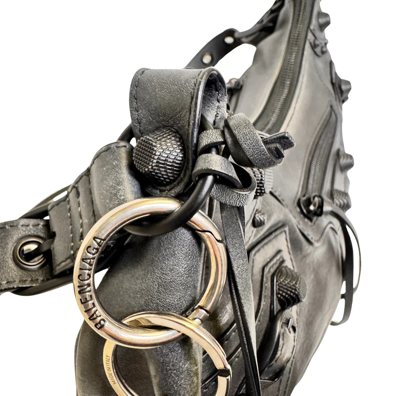 Balenciaga Calfskin Small Le Cagole Shoulder Bag Black - Image 9