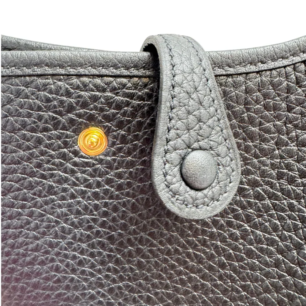 Hermés Evelyn Mini Crossbody Bag W Stamp 2024 Black - Image 9