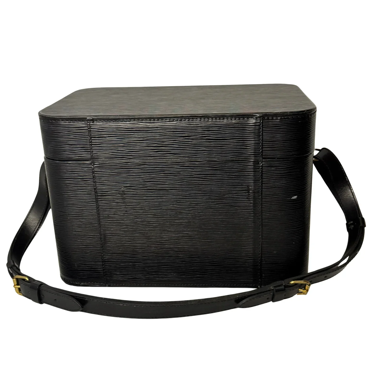 Louis Vuitton Black Epi Leather Train Case Luggage bag Black - Image 7