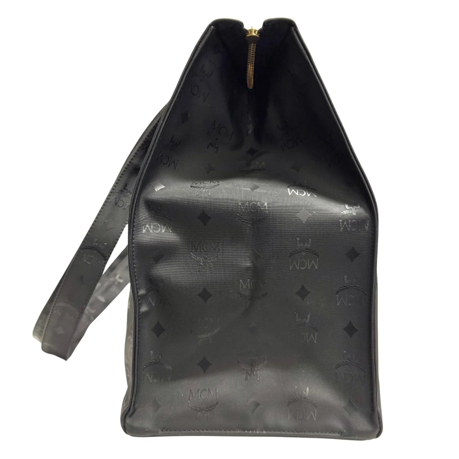 MCM Large Visetos Nylon Tote Bag Black - Image 4