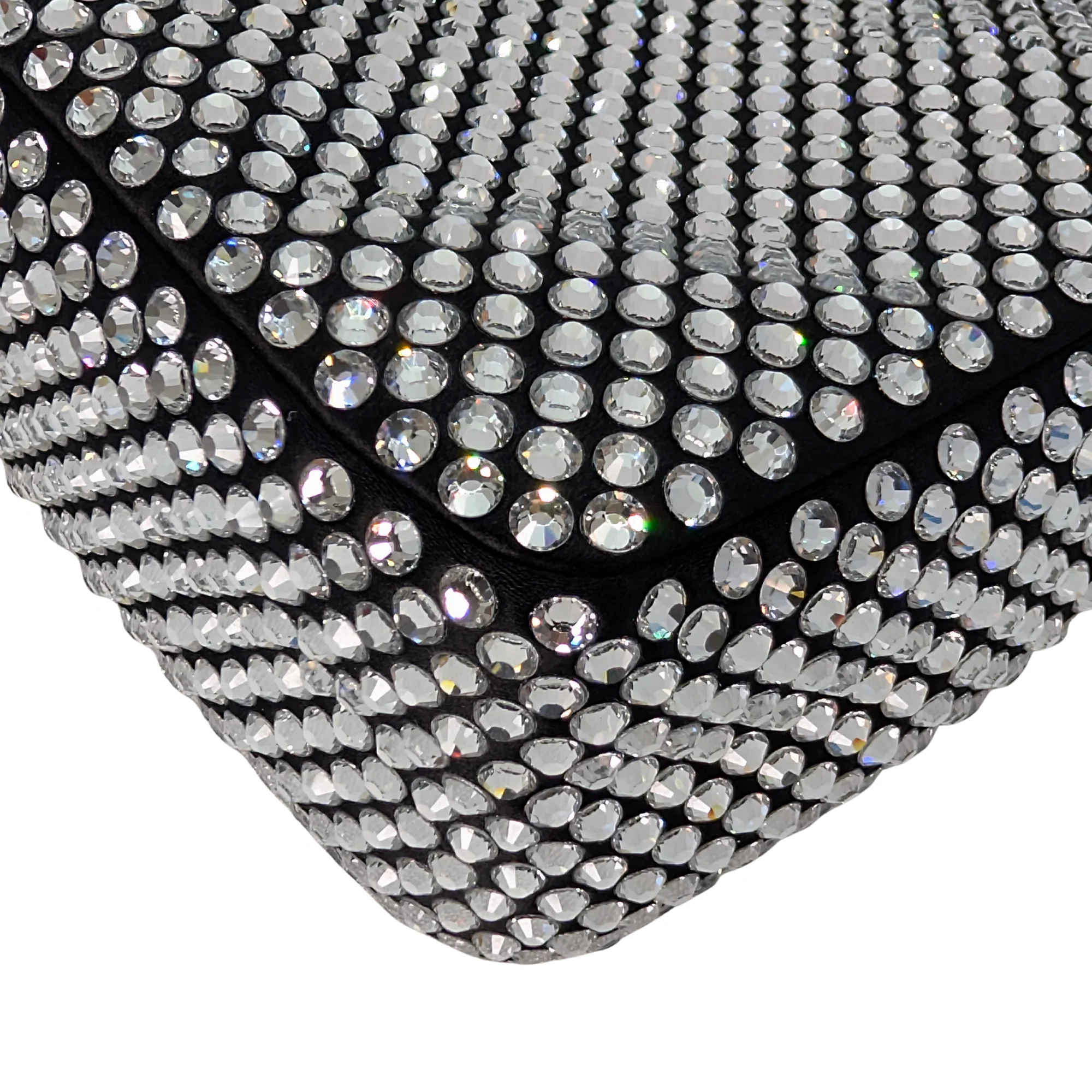 Black Prada Re-Edition Mini Satin Crystals Shoulder Bag - Image 10