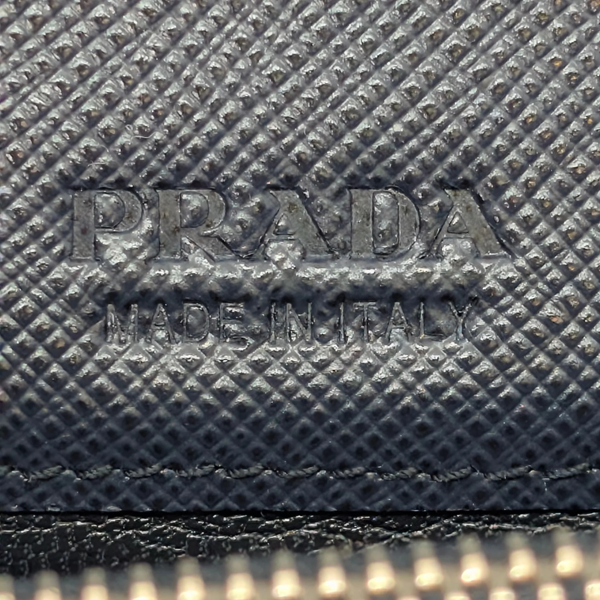 Black Prada Saffiano Multi Pocket Wallet Navy Blue - Image 22