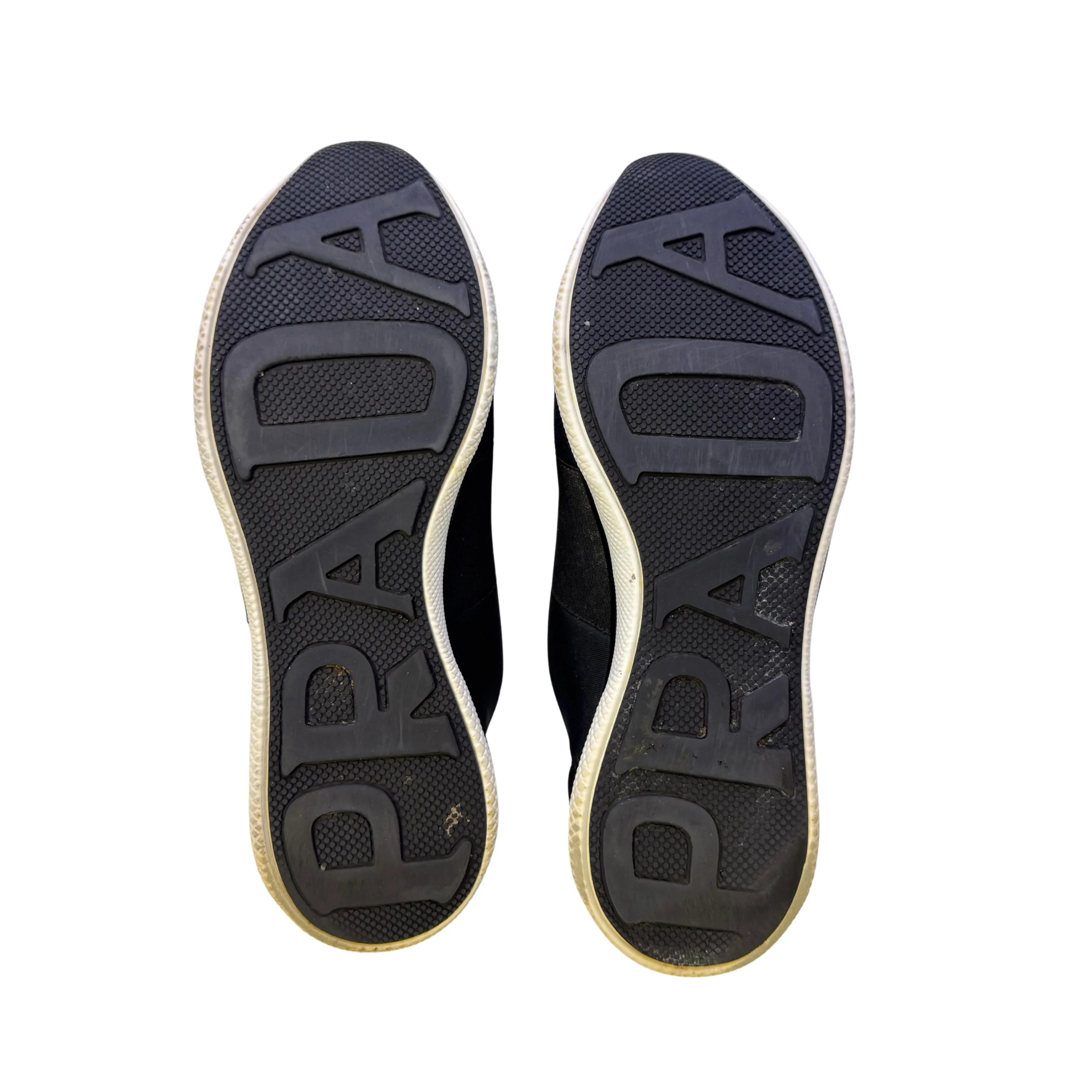 Prada Black x Navy Neoprene Sneakers size 36 - Image 7