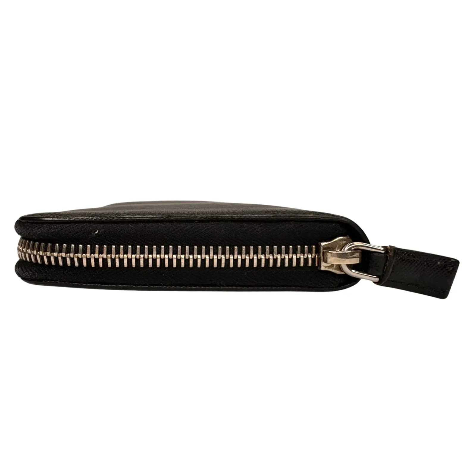 Prada Saffiano Leather Zip-Around Long Wallet – Nero Black - Image 3