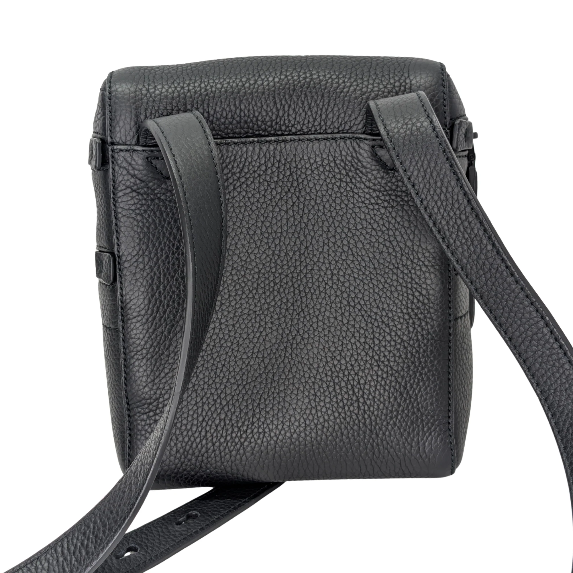 Salvatore Ferragamo Vitello Leather Crossbody Bag Black - Image 2