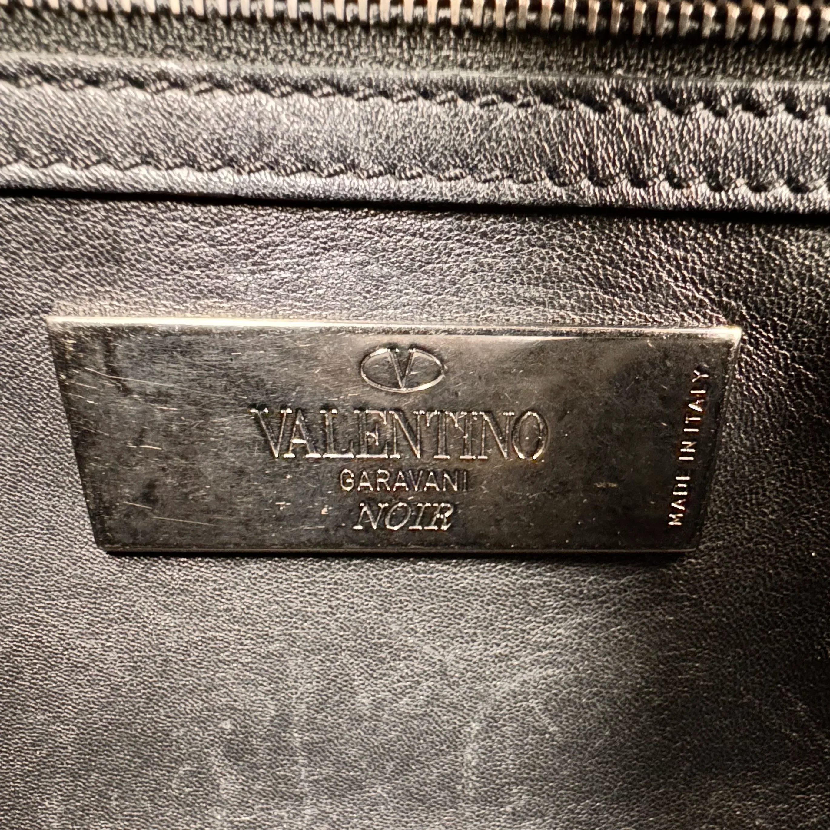 Valentino Black Leather Shoulder Bag - Image 15