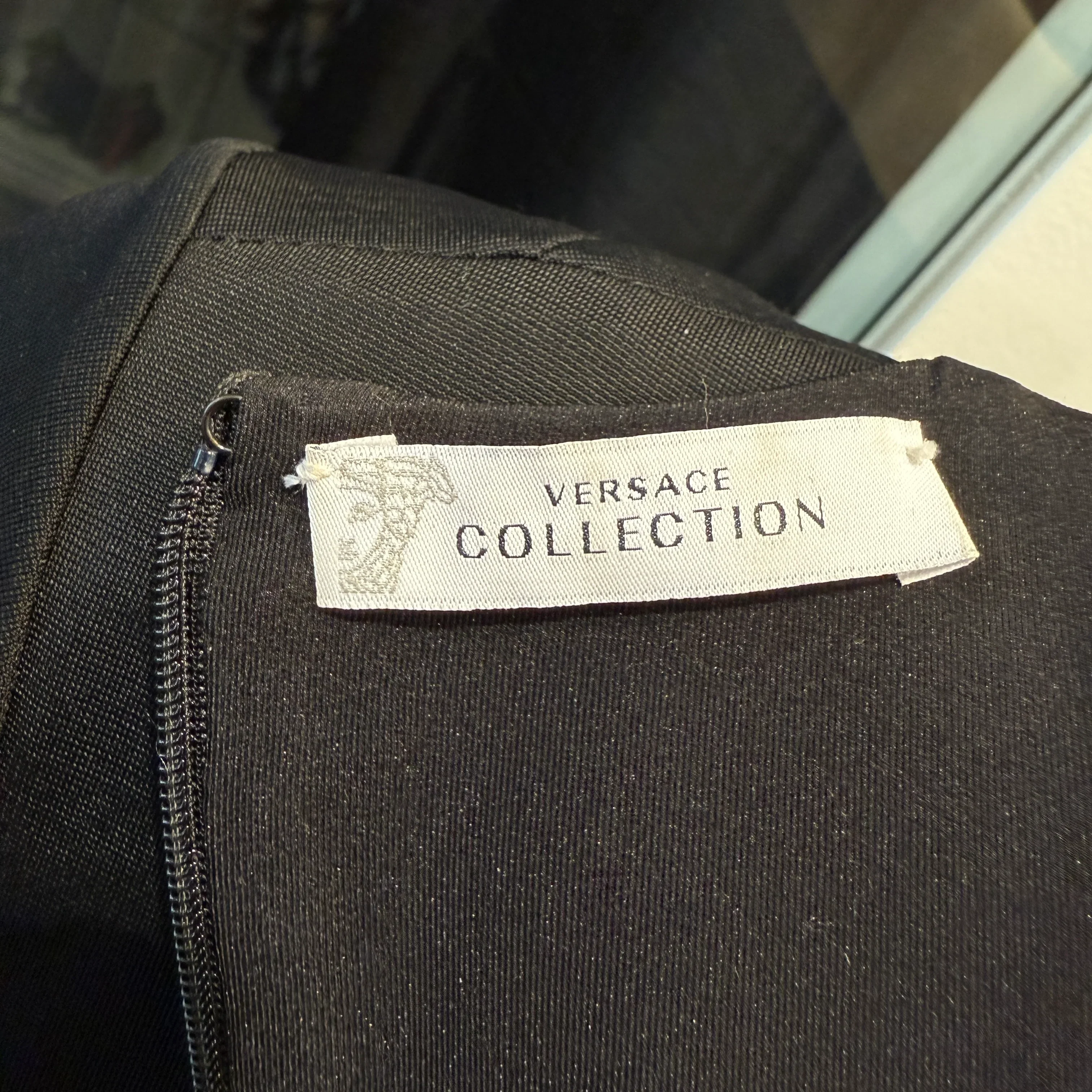 Versace Black Cutout Detail Sheath Midi Dress size 40 - Image 7