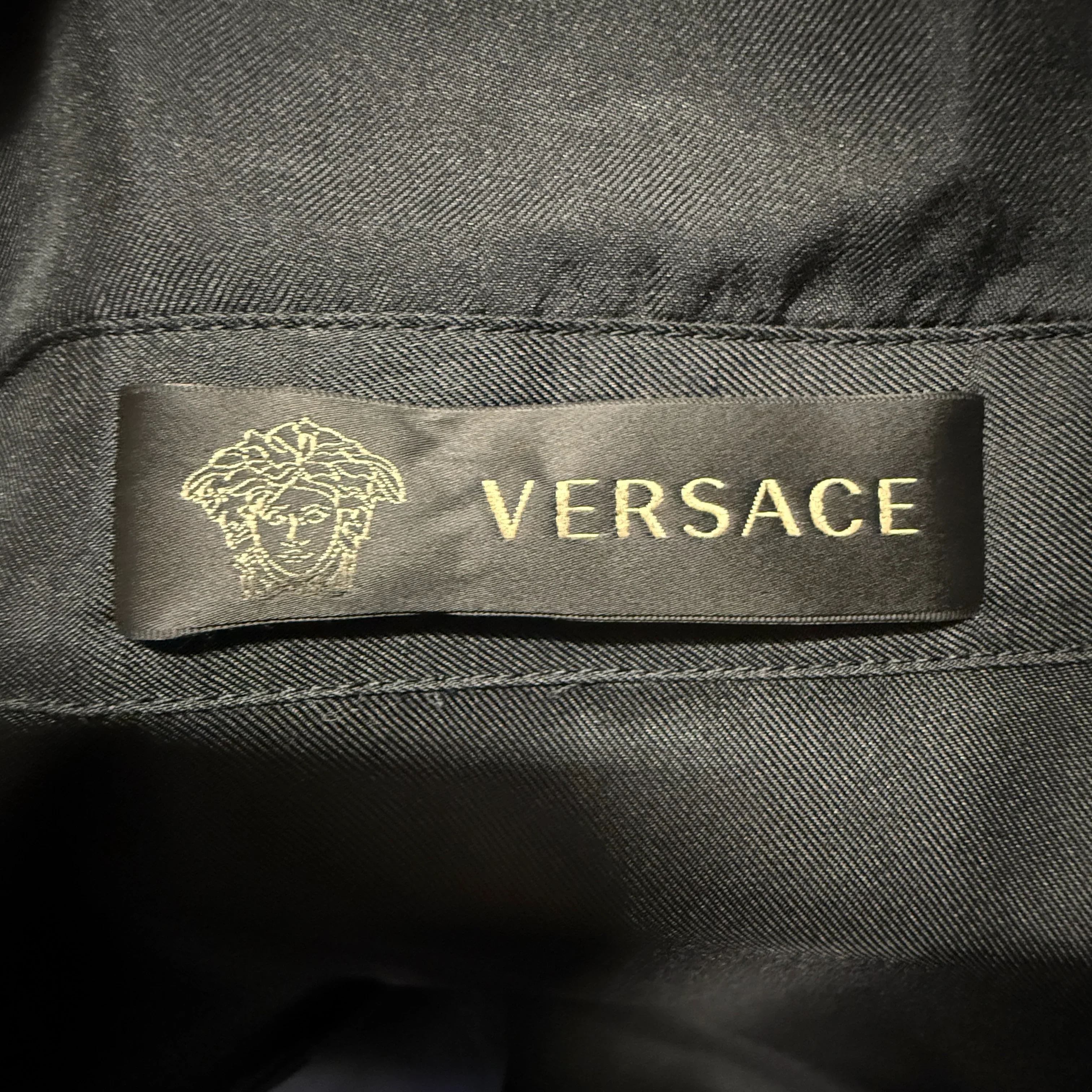 Black/Gold versace Dress, 46 - Image 5