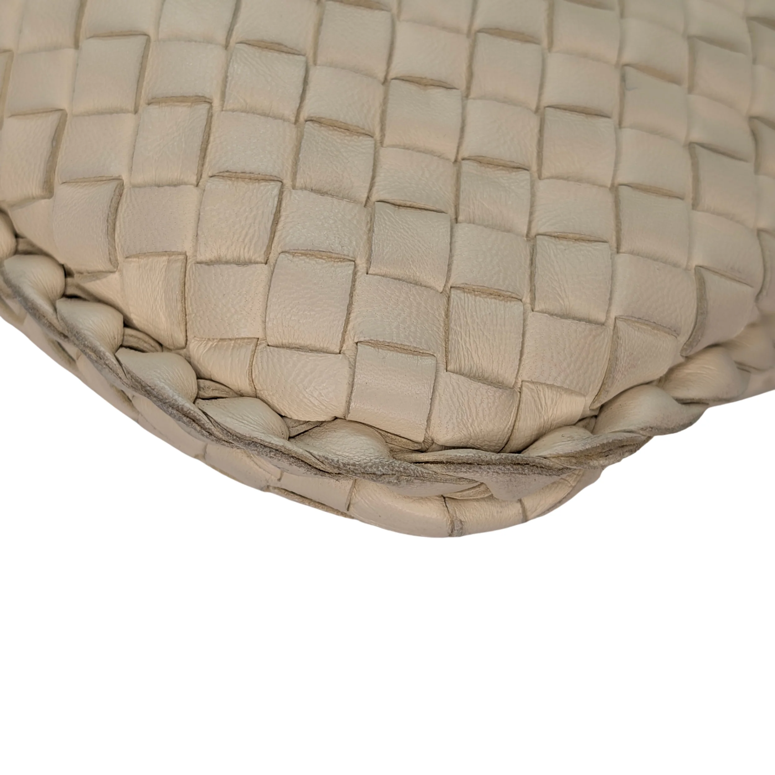 Bottega Veneta Intrecciato Large Hobo Bag Beige - Image 8