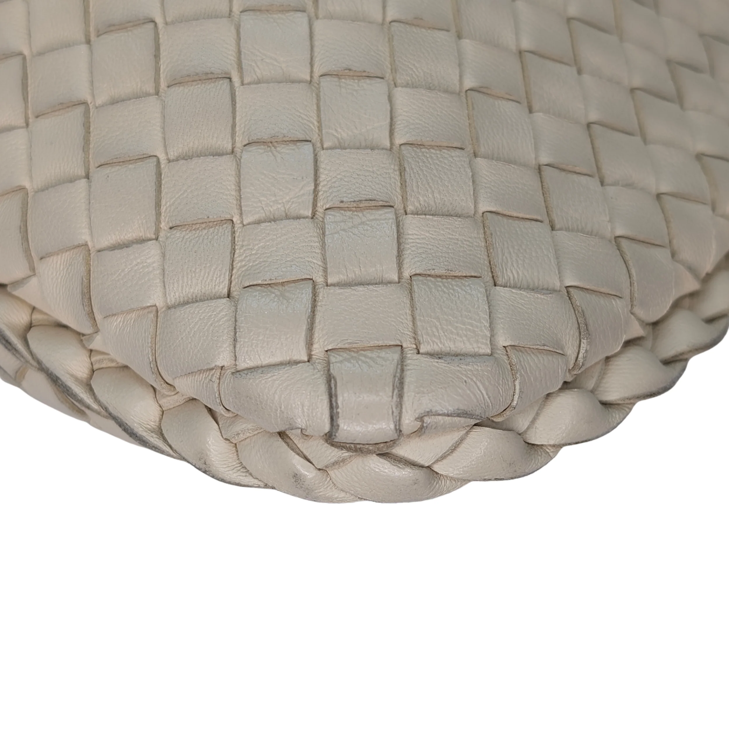 Bottega Veneta Intrecciato Large Hobo Bag Beige - Image 9