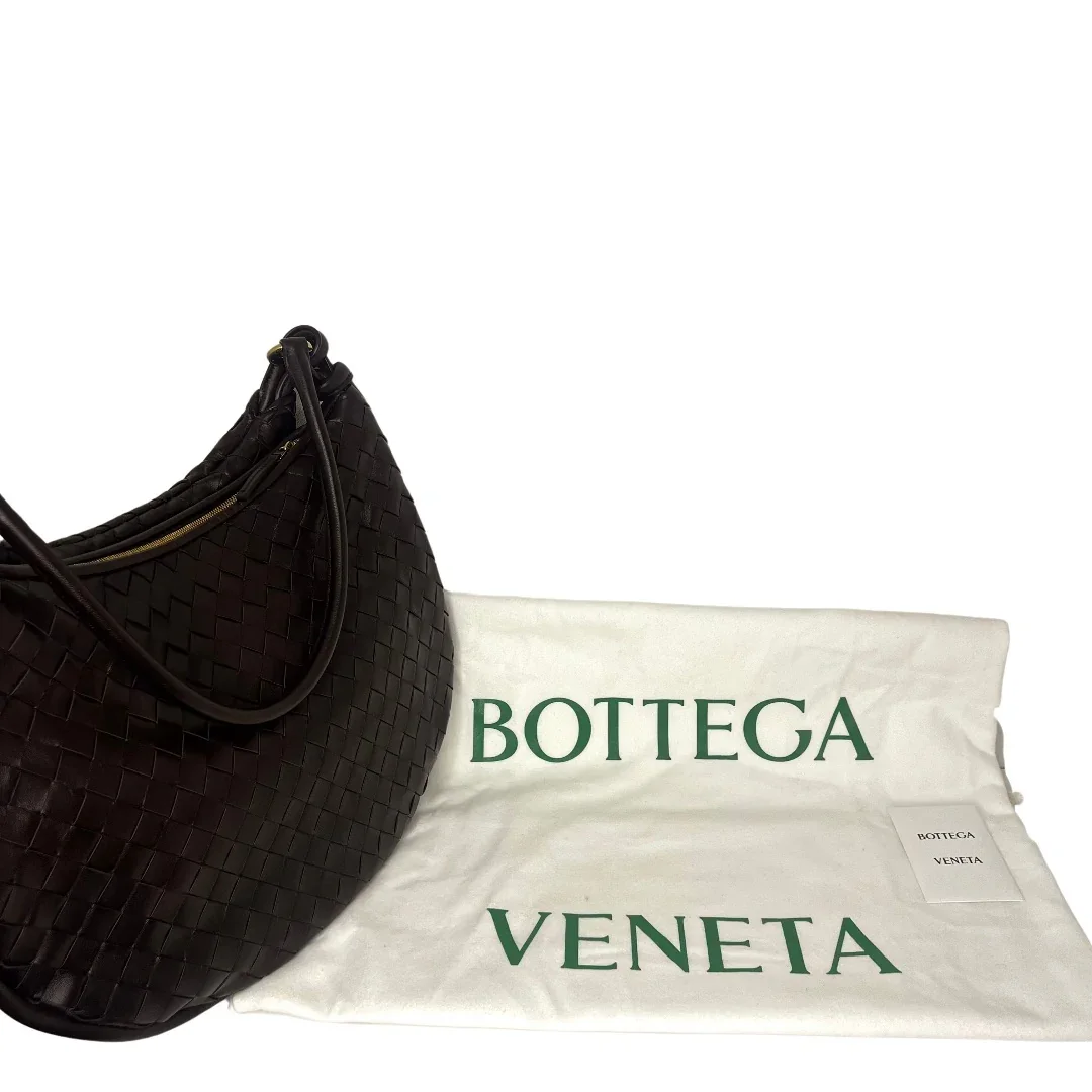 Brand New Bottega Veneta Gemelli Large Shoulder Bag – Intrecciato Dark Brown - Image 15