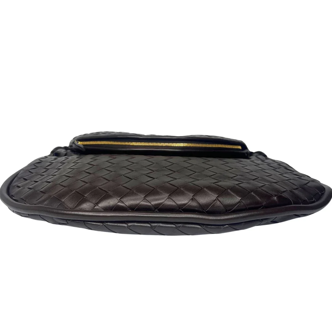 Brand New Bottega Veneta Gemelli Large Shoulder Bag – Intrecciato Dark Brown - Image 5