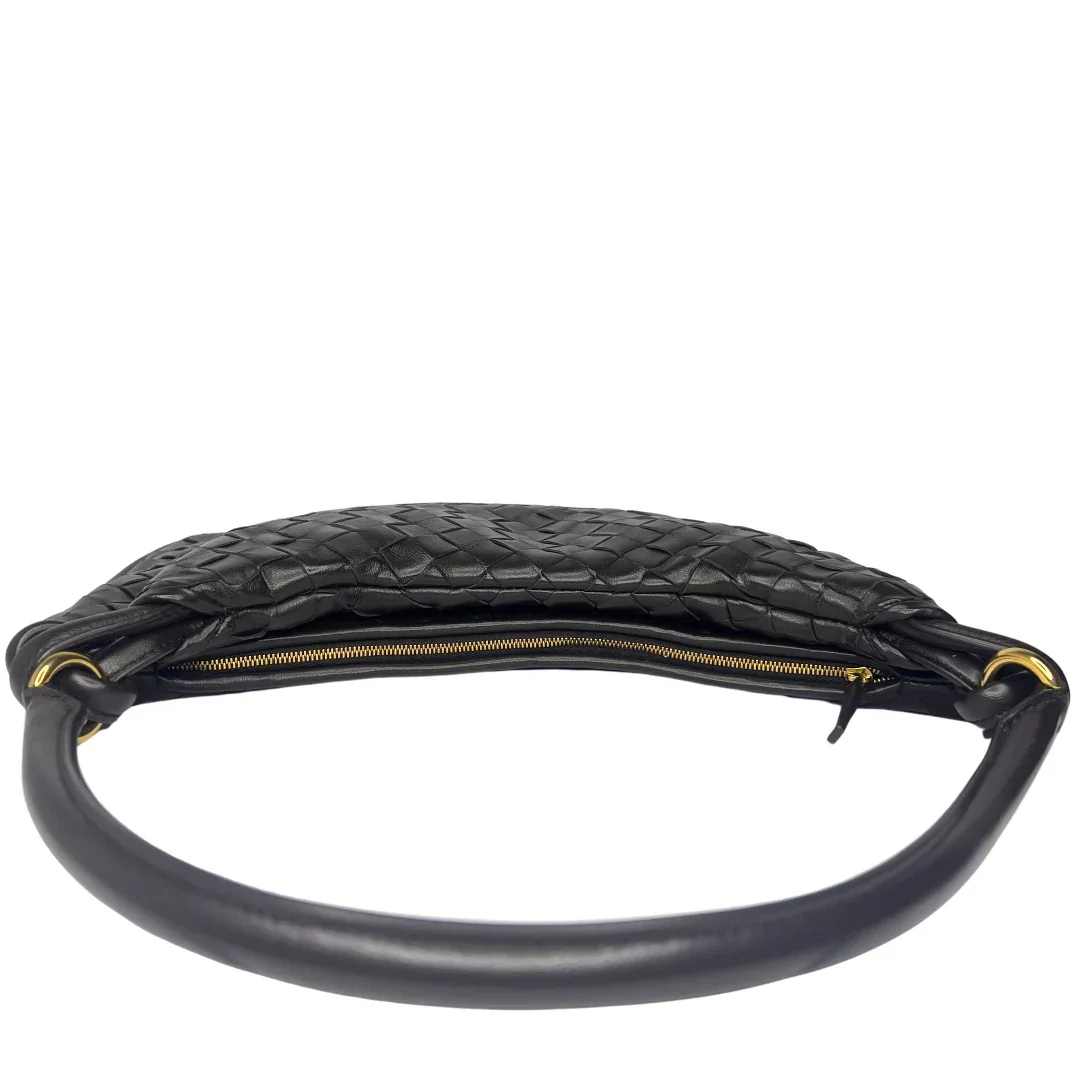 Brand New Bottega Veneta Gemelli Large Shoulder Bag – Intrecciato Dark Brown - Image 7