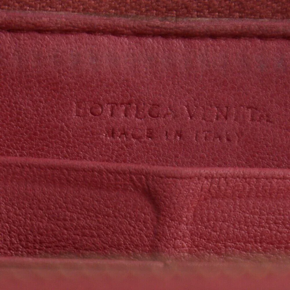 Bottega Veneta Intrecciato Zip Around Long Wallet Red - Image 7