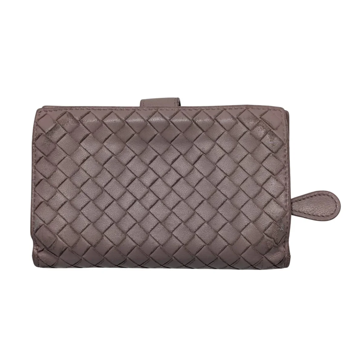 Bottega Veneta Intreciatto Vintage Wallet Leather Pink - Image 2