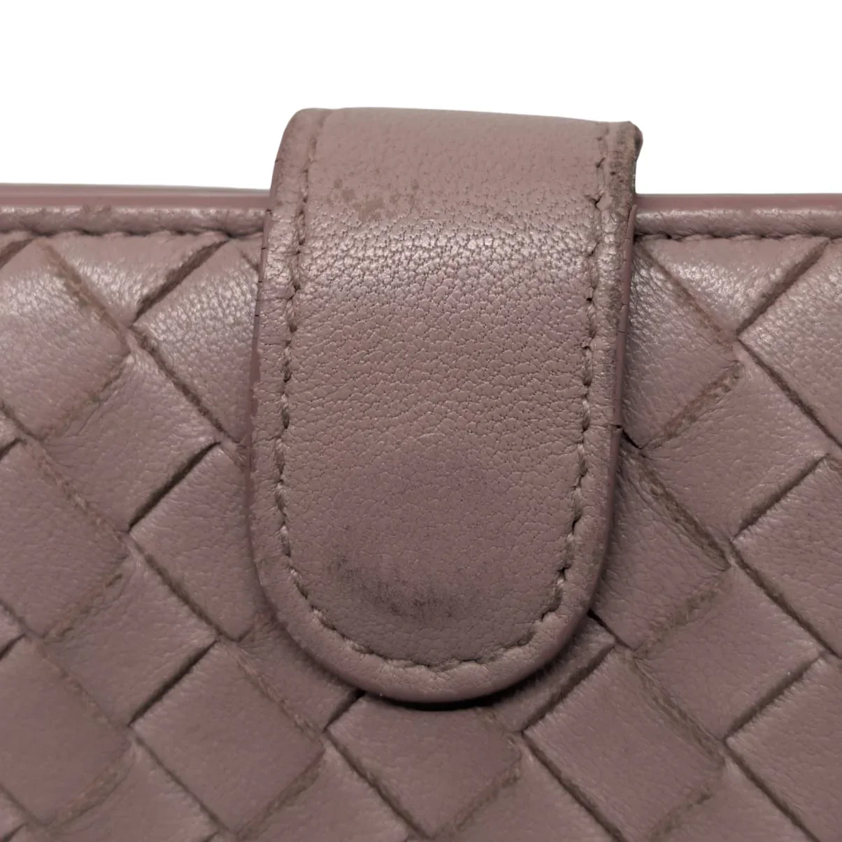 Bottega Veneta Intreciatto Vintage Wallet Leather Pink - Image 6