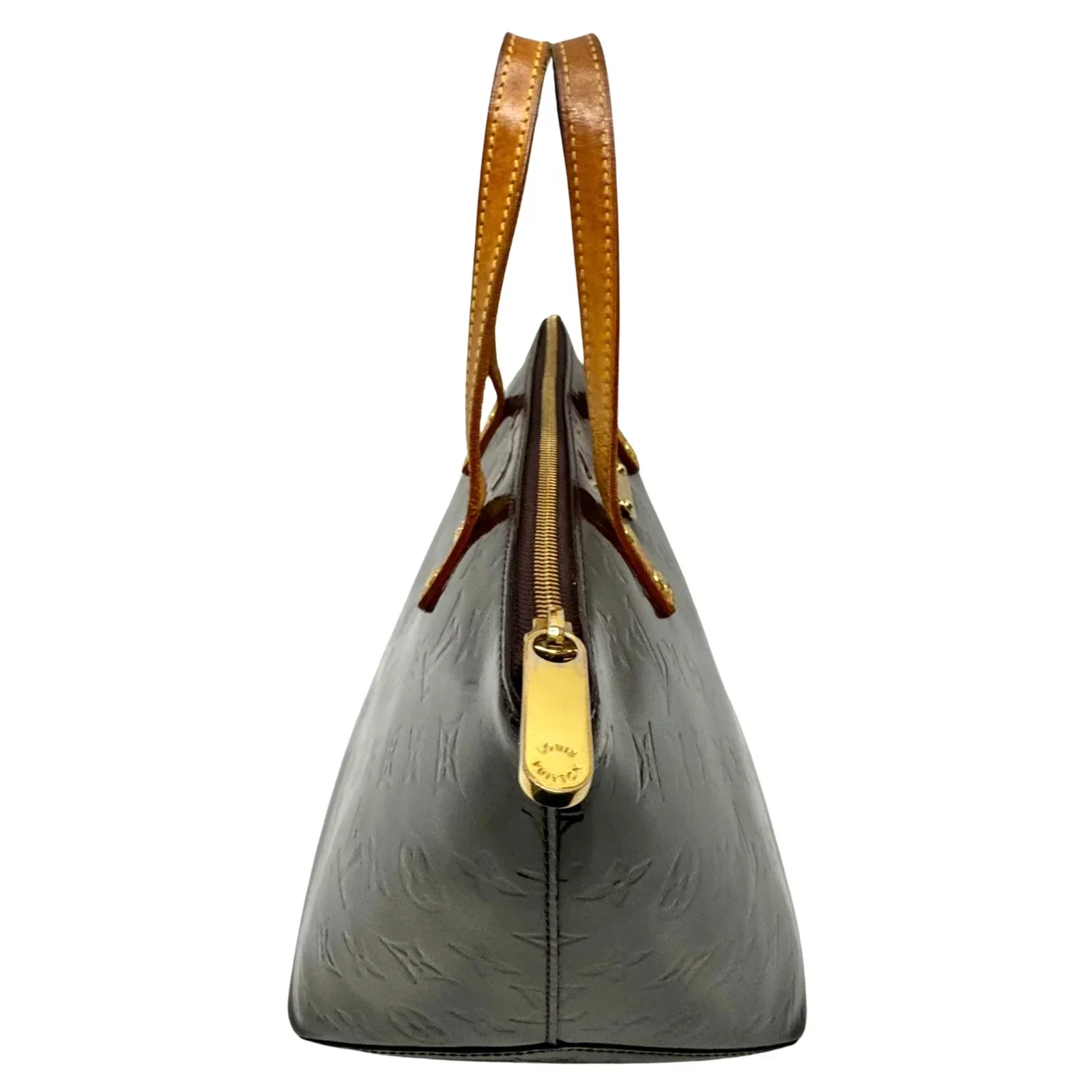 Louis Vuitton Vernis Bellevue PM in Dark Brown Patent Leather Bag - Image 4