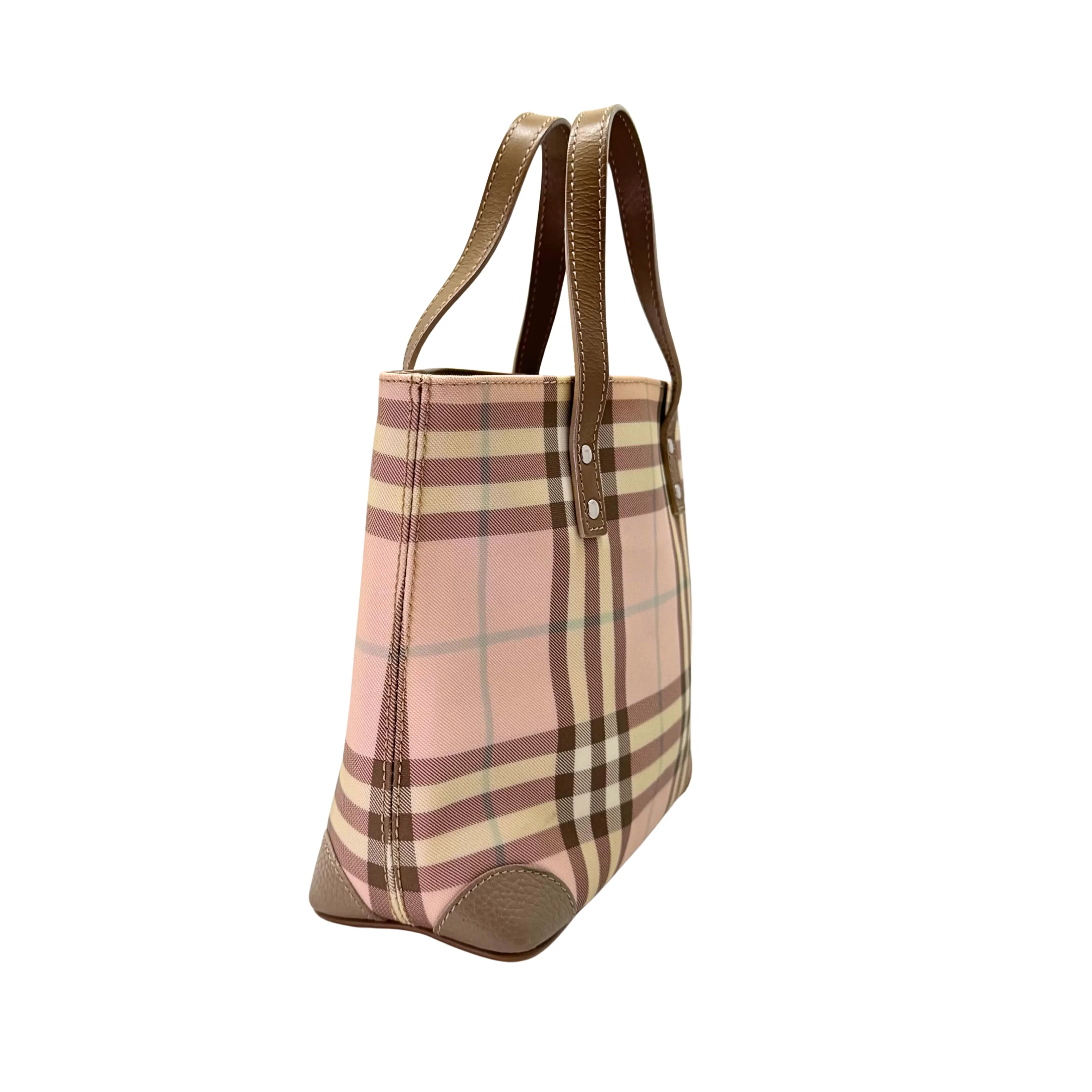 Burberry Nova Check Tote Bag Pink - Image 3
