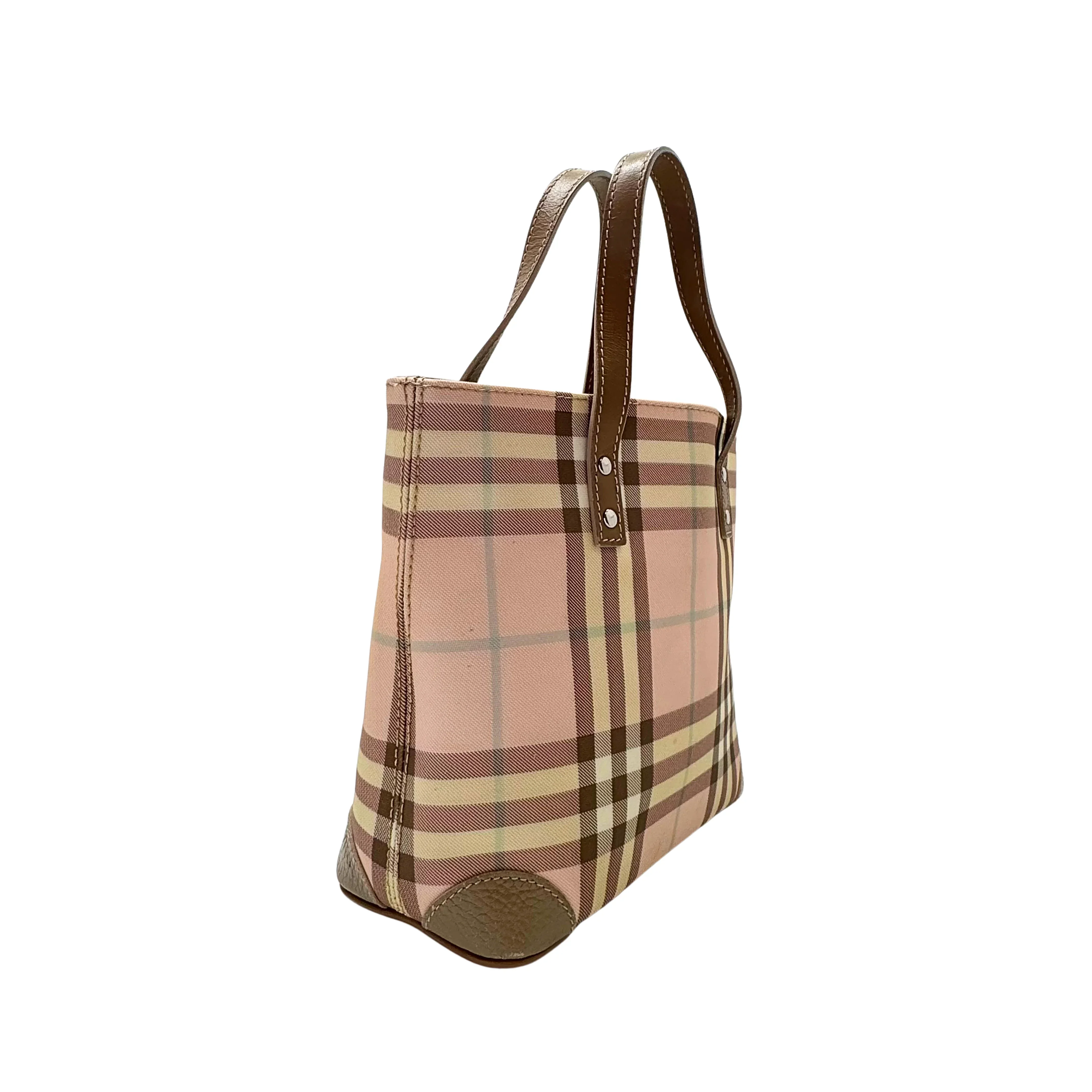 Burberry Nova Check Tote Bag Pink - Image 4