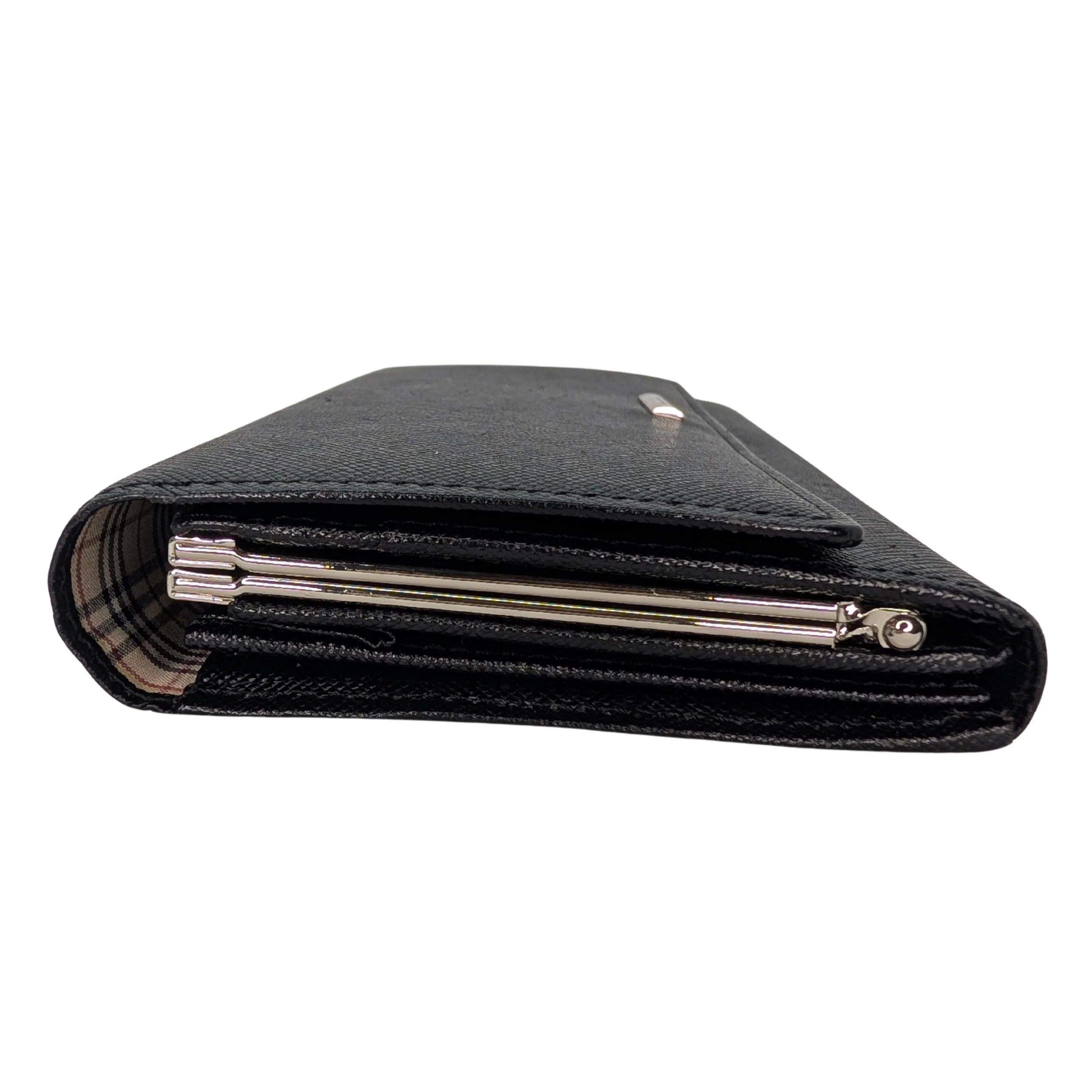 Burberry Black Long Wallet Leather Black - Image 3