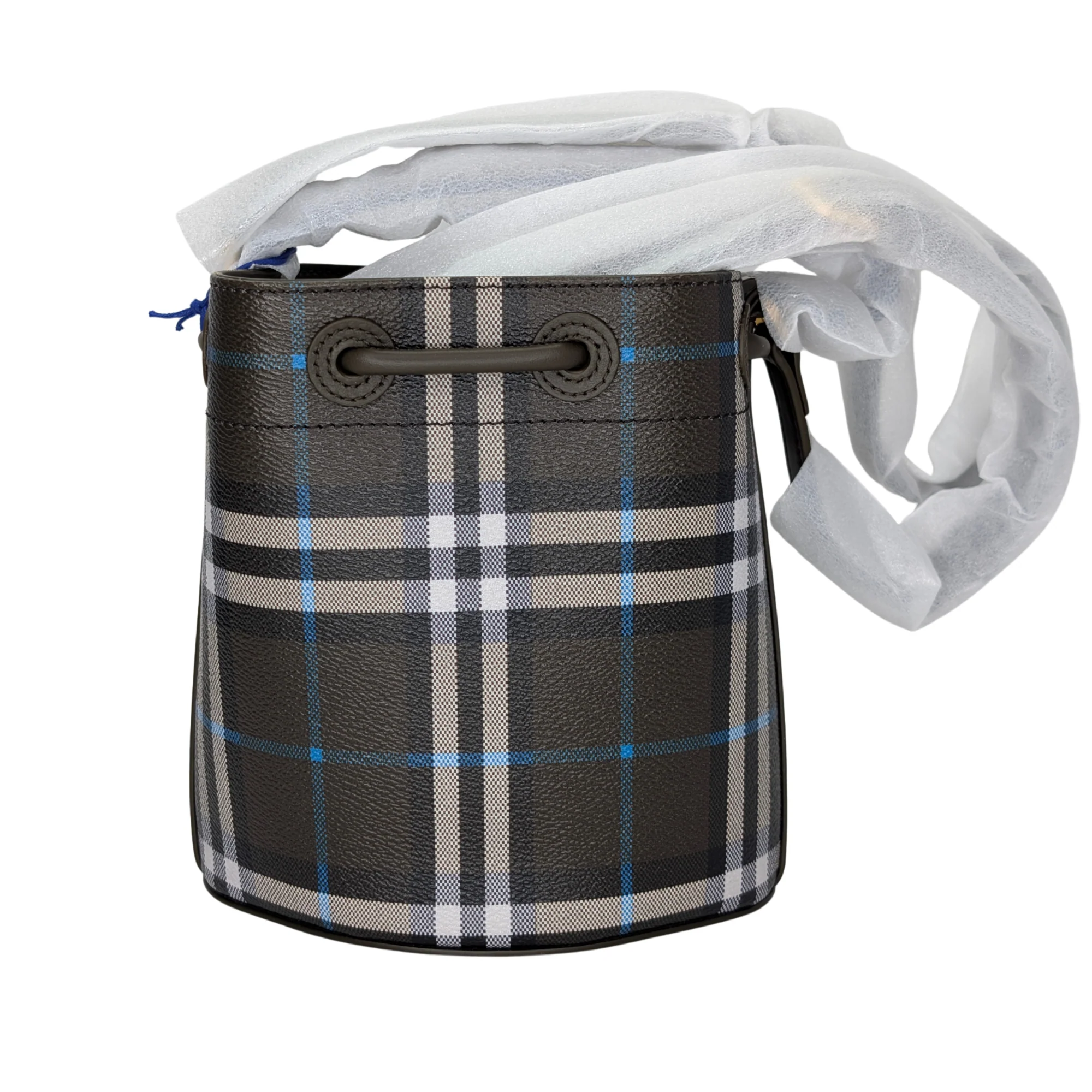 Burberry Mini Drawstring Bucket Bag Grey - Image 2