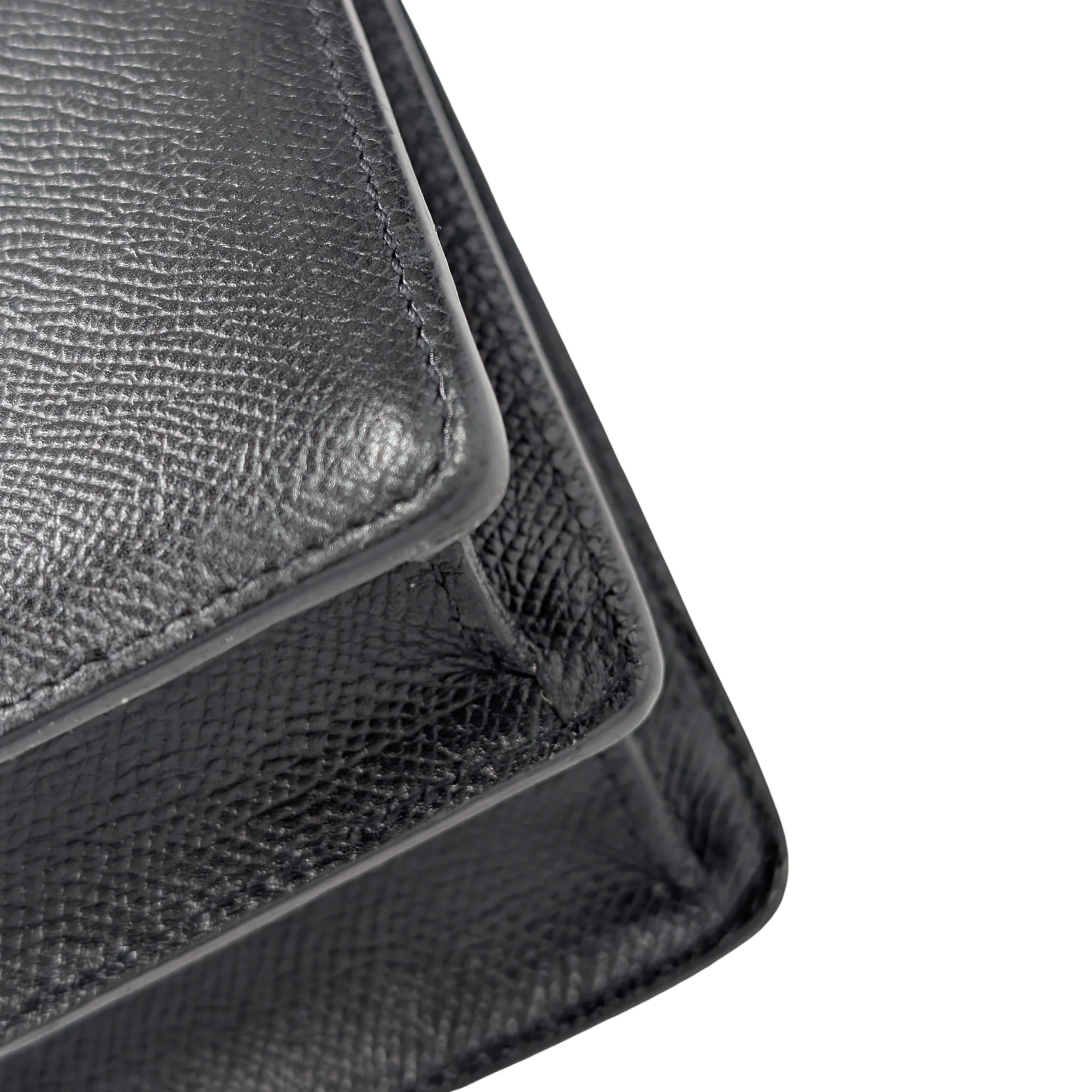 Bvlgari Leather Shoulder Bag Black - Image 8