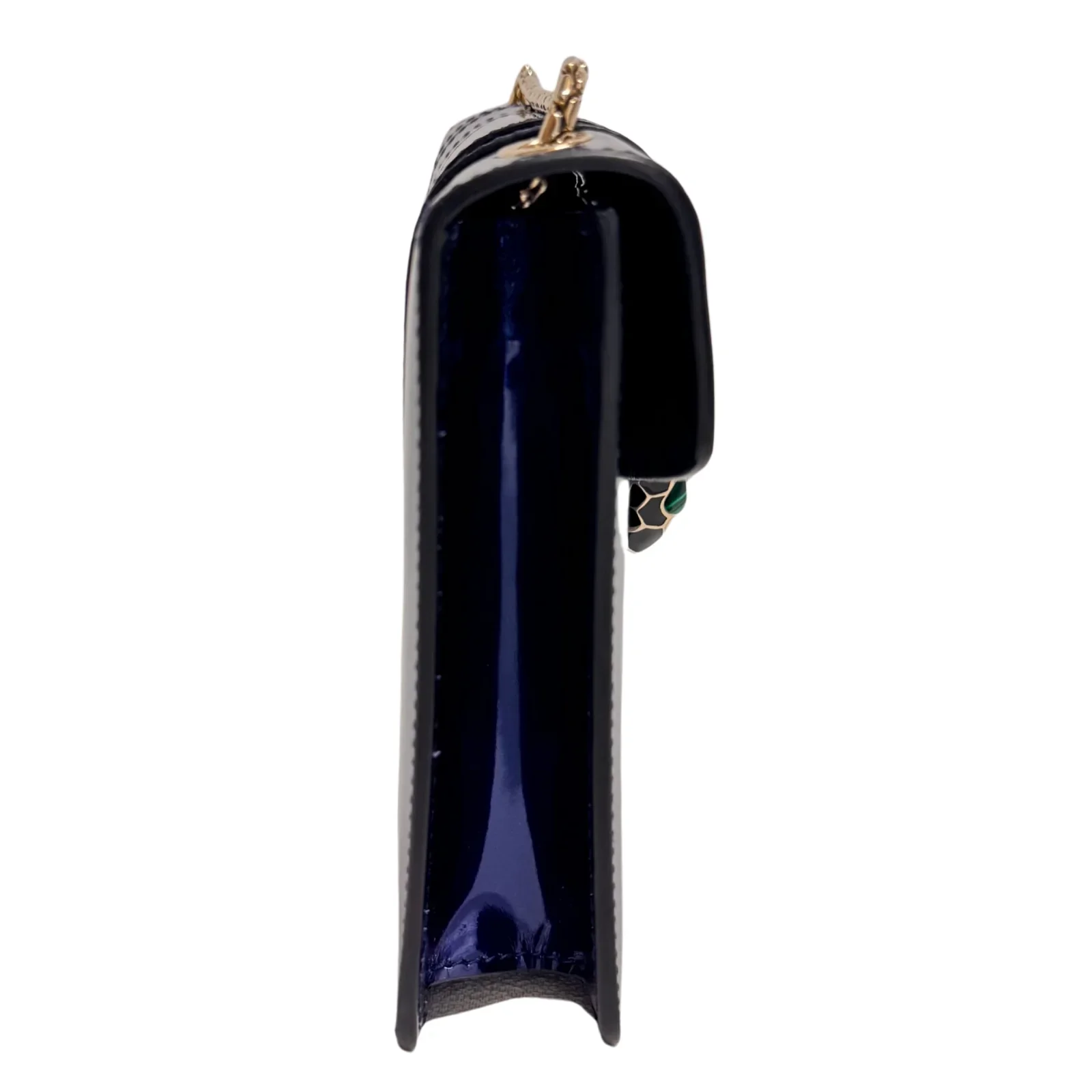 Bvlgari Serpenti patent leather handbag Blue - Image 7
