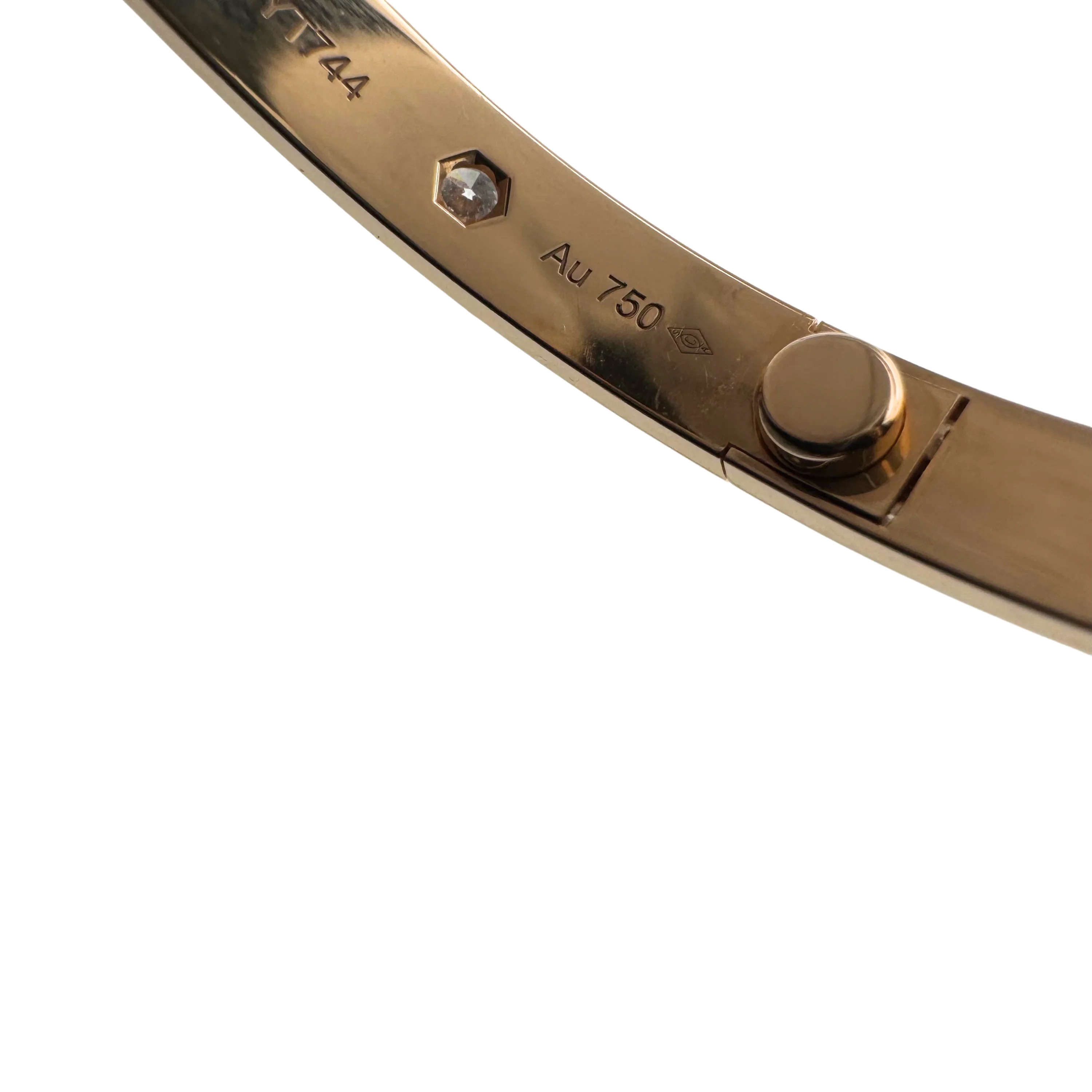 Cartier Love Bracelet Classic model 10 Diamonds size 18 - Image 19