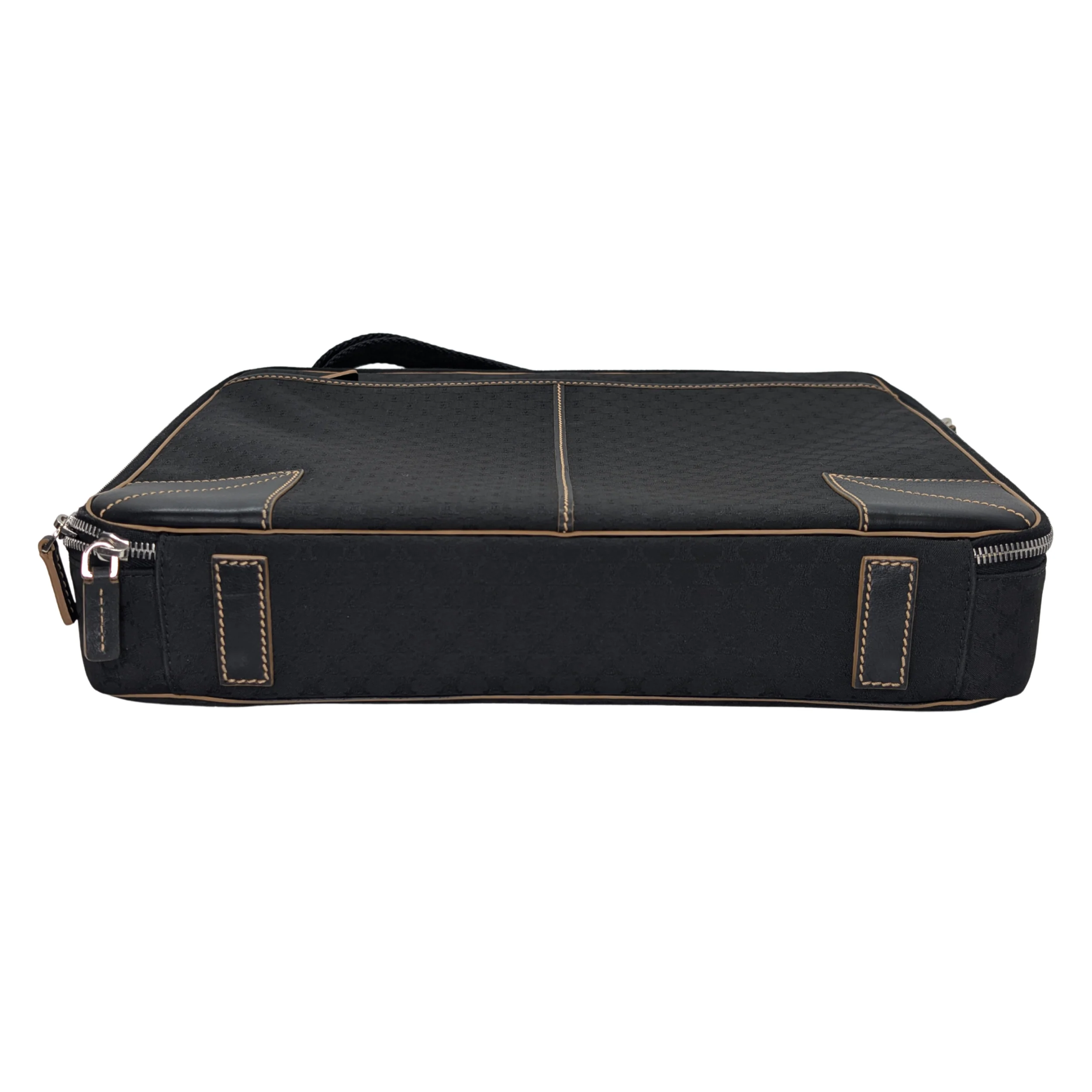 Celine Macadam Canvas & Leather Two-way Briefcase Bag - Image 6