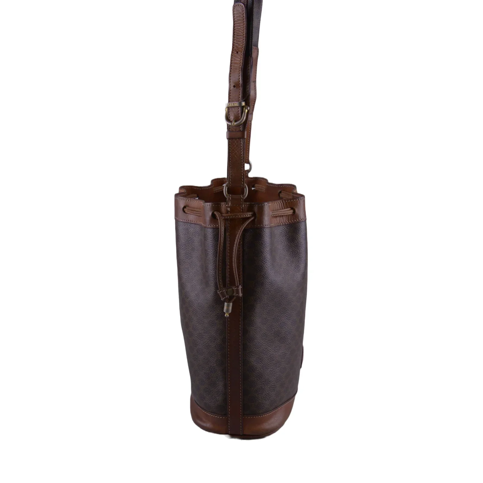 Celine Macadam Monogram Drawstring Bucket Bag - Image 7