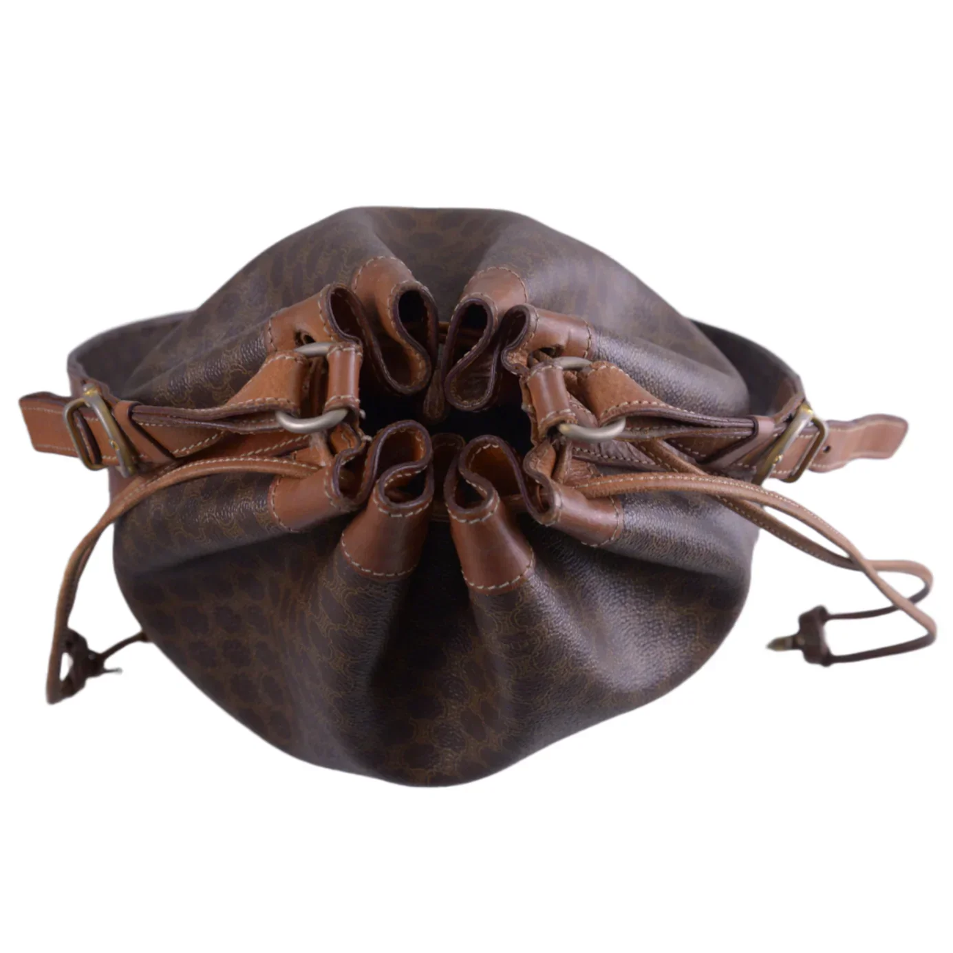 Celine Macadam Monogram Drawstring Bucket Bag - Image 9