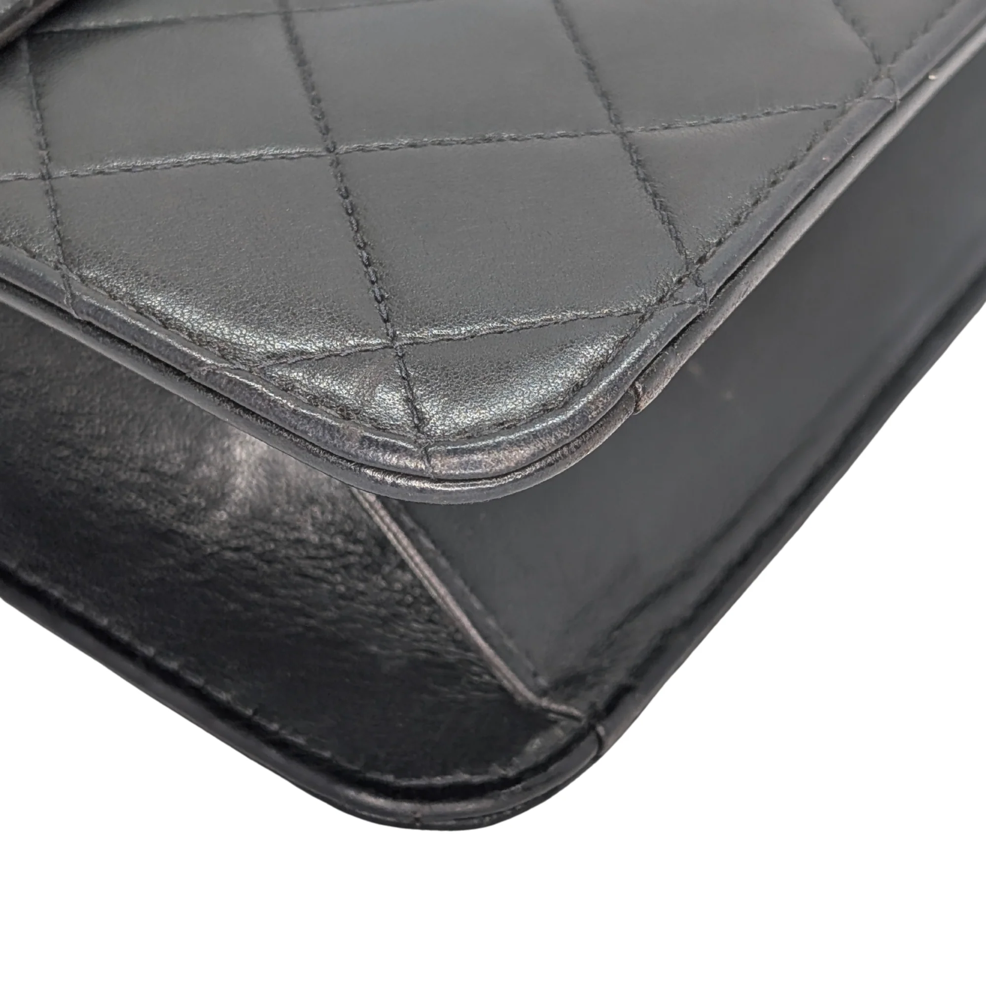 Chanel Quilted Single Flap Timeless/Classique Shoulder Bag Black - Image 8