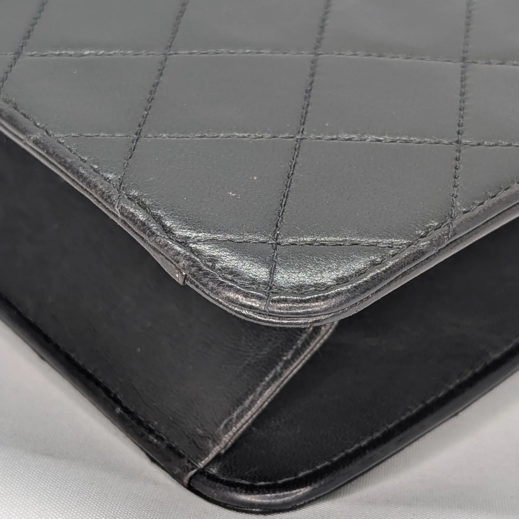 Chanel Quilted Single Flap Timeless/Classique Shoulder Bag Black - Image 9