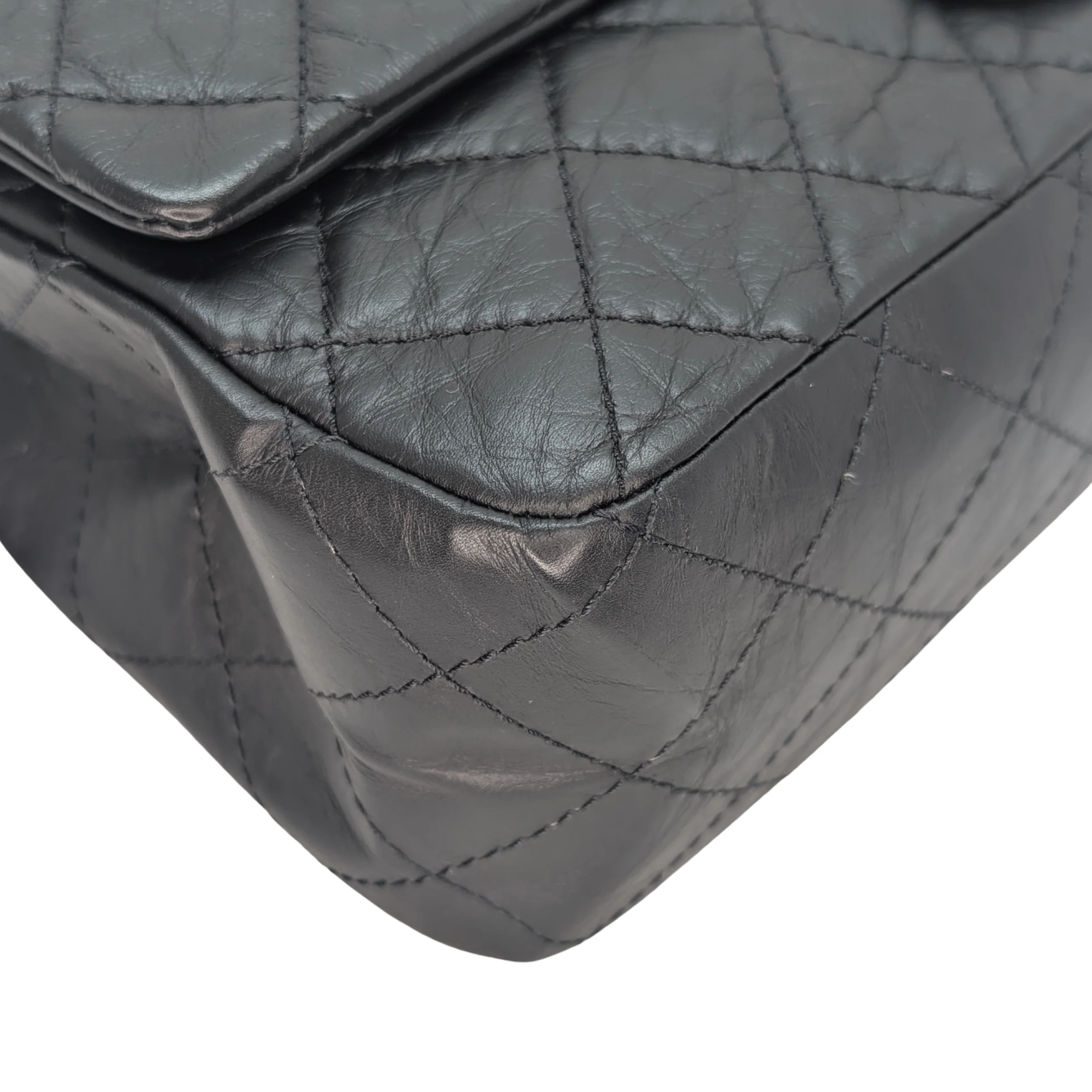 Chanel Chanel 2.55 Reissue 227 Flap Bag 22 Series Black - Image 8