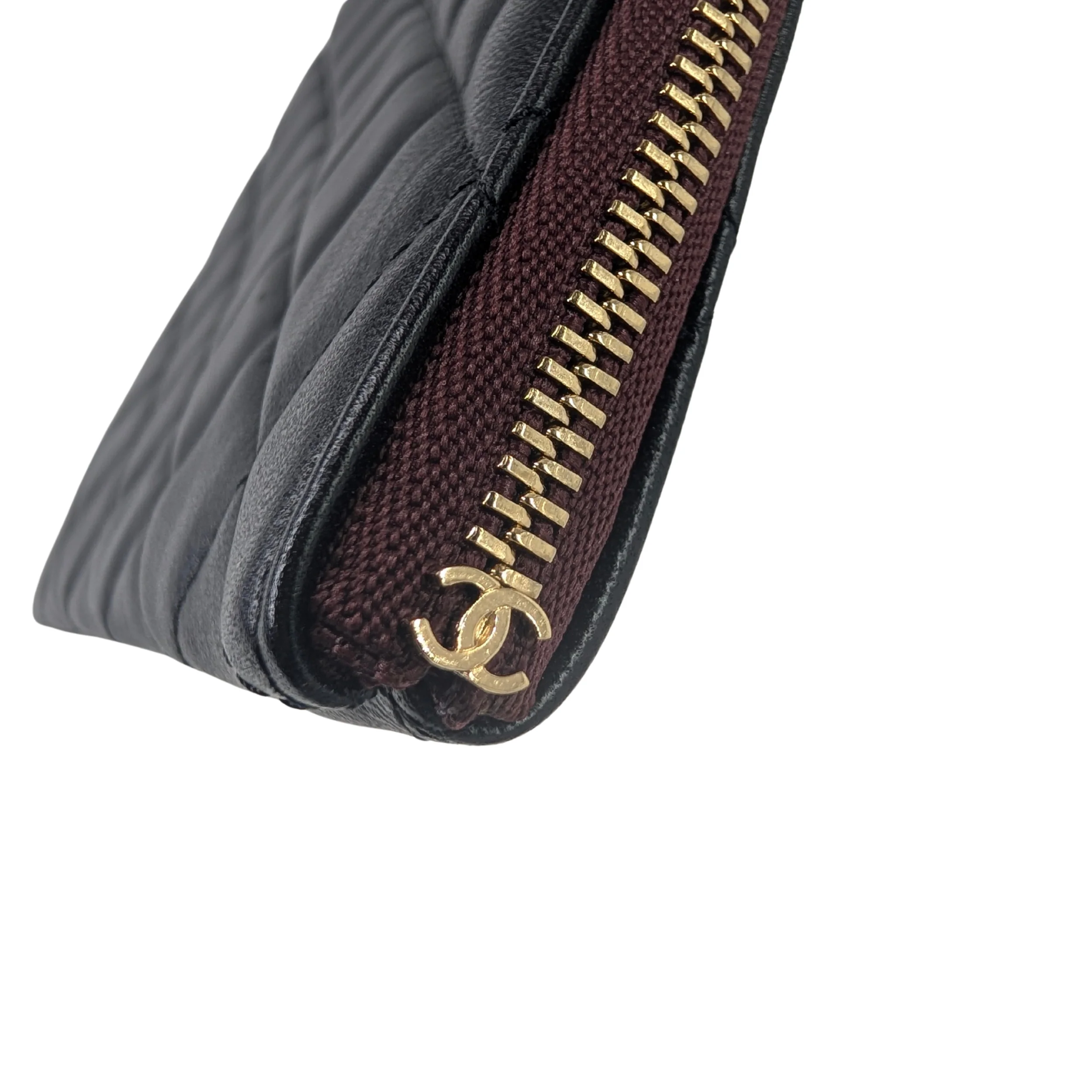 Chanel Medium O case Pouch Clutch Lambskin Black - Image 6