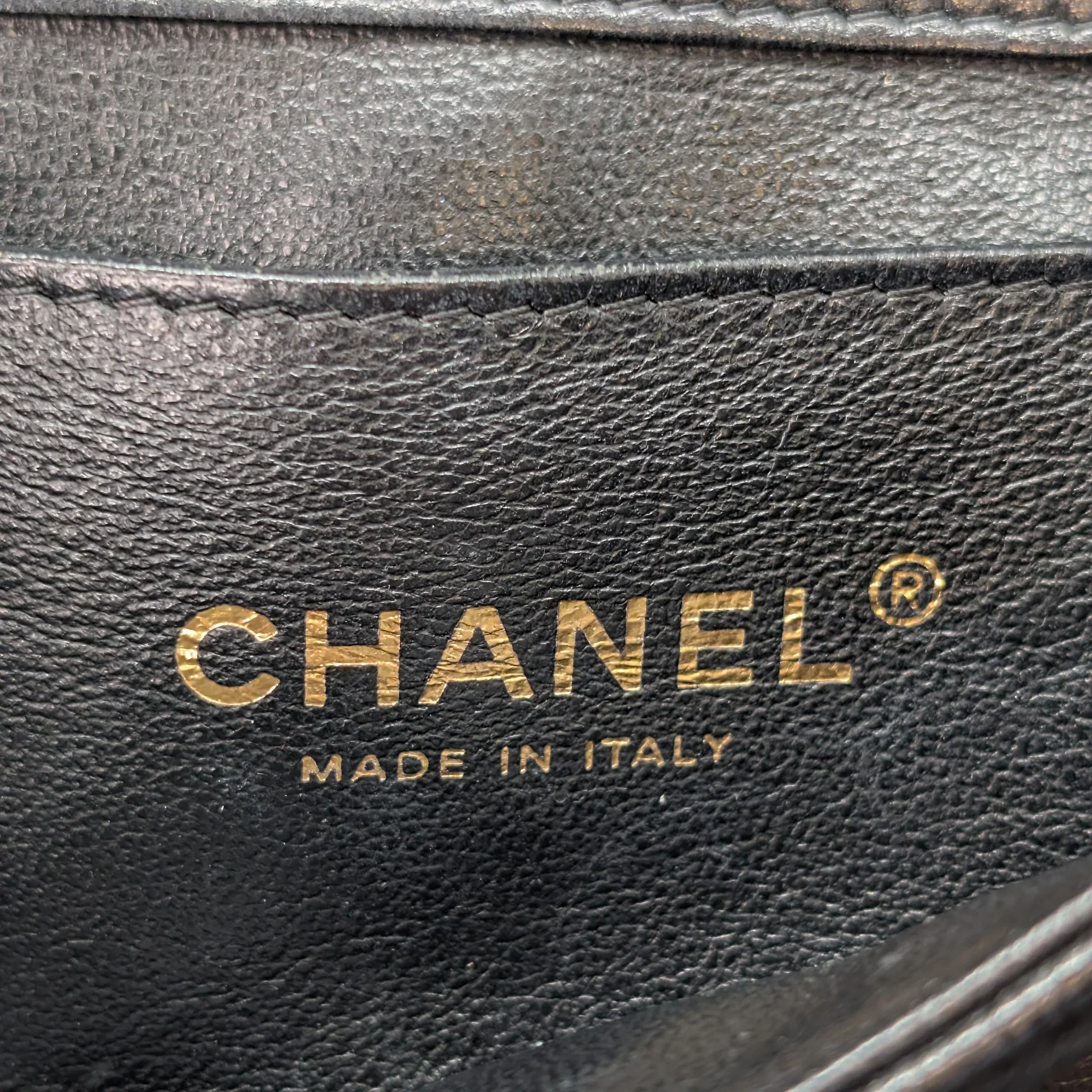 Chanel Classic Quilted Clutch With Chain Black - Image 13