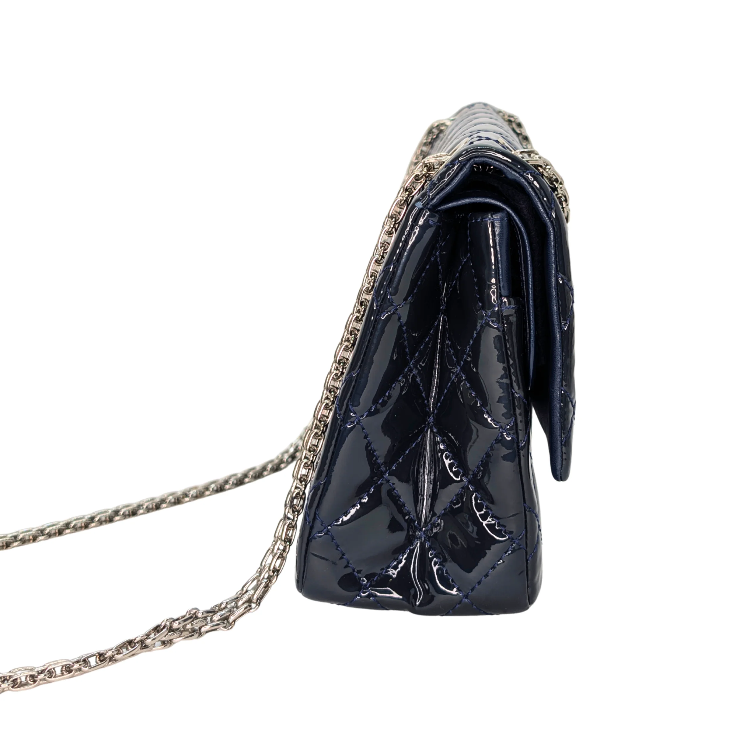 Chanel 2.55 Reissue 226 Patent Forest Green Bag - Image 4