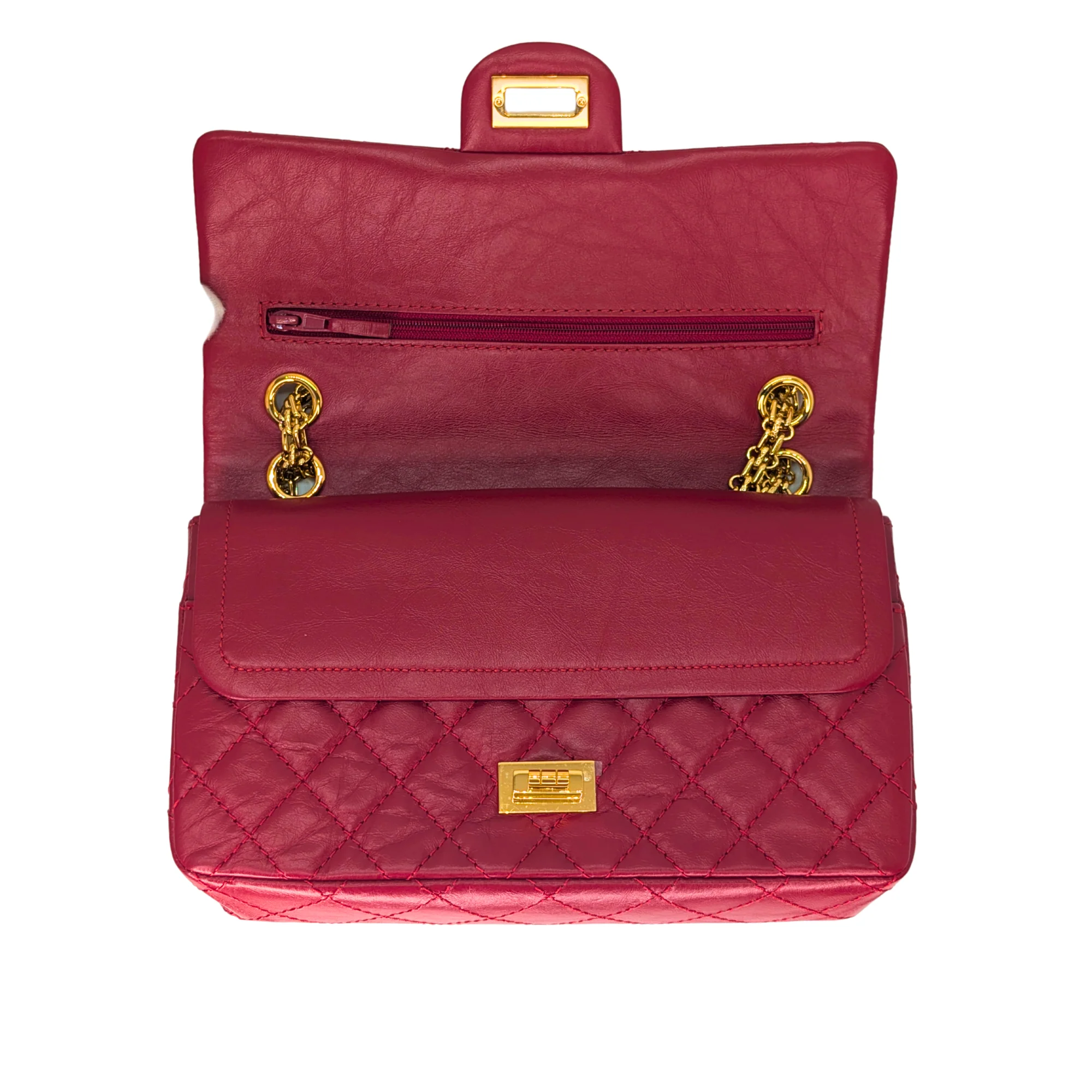 Chanel 2.55 Reissue 28 Series Double Flap Bag Red - Image 16