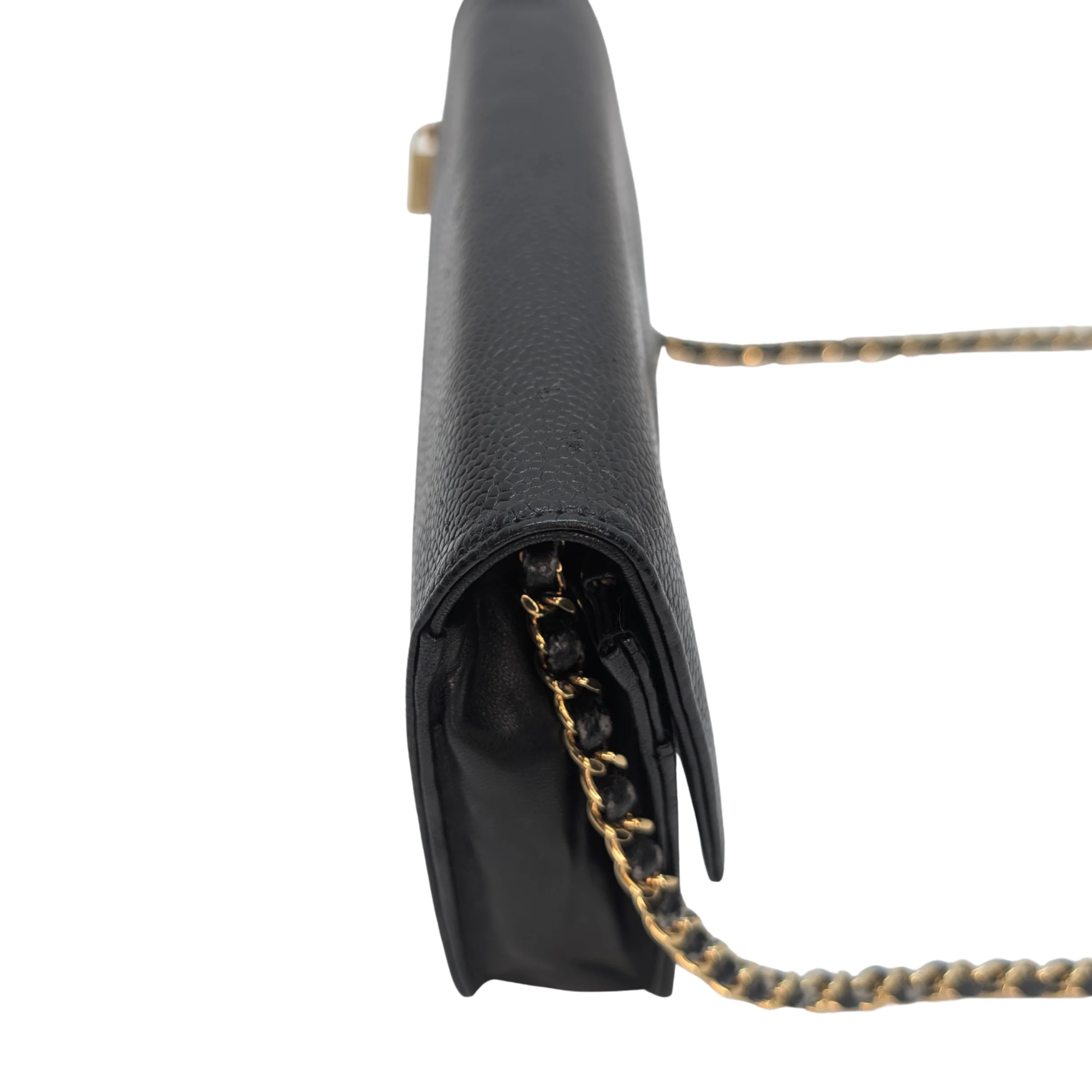 Chanel Caviar Timeless CC Wallet On Chain WOC Black - Image 11