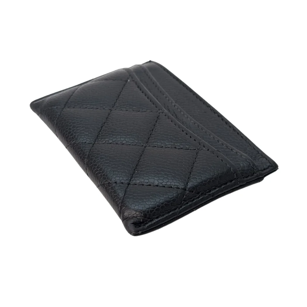 Chanel Classic Black Card Holder Black - Image 10