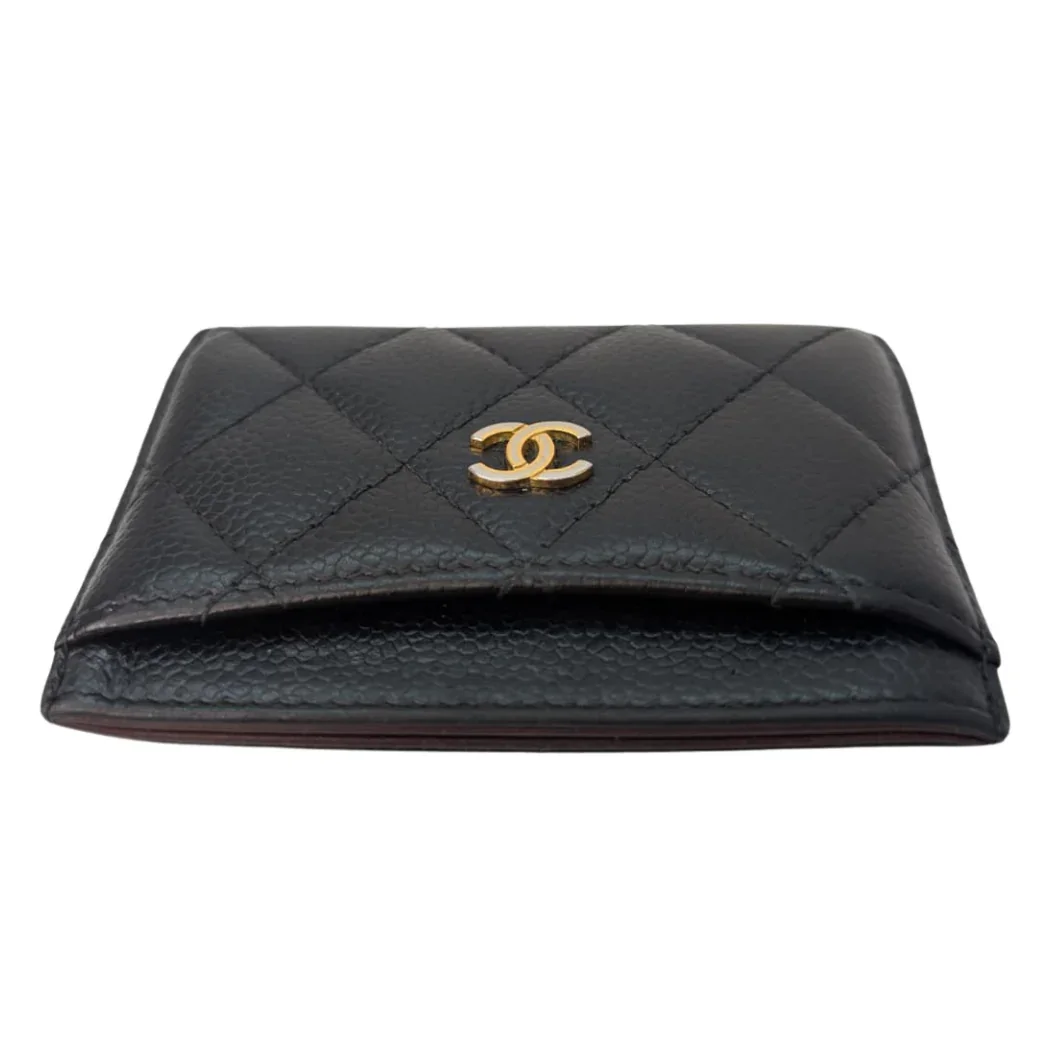 Chanel Classic Black Card Holder Black - Image 7