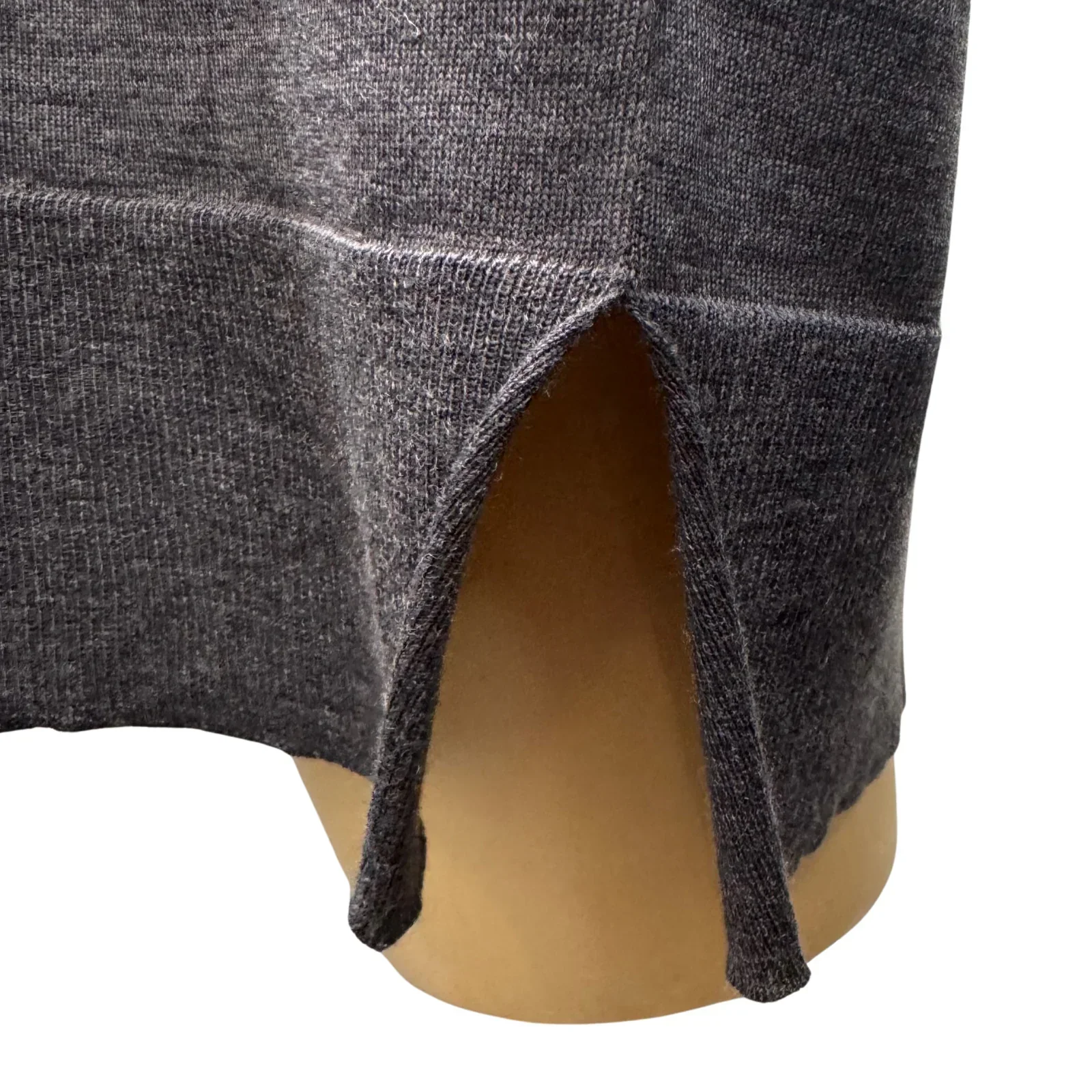 Prada Virgin Wool Relaxed Knit Sweater Grey - Image 8