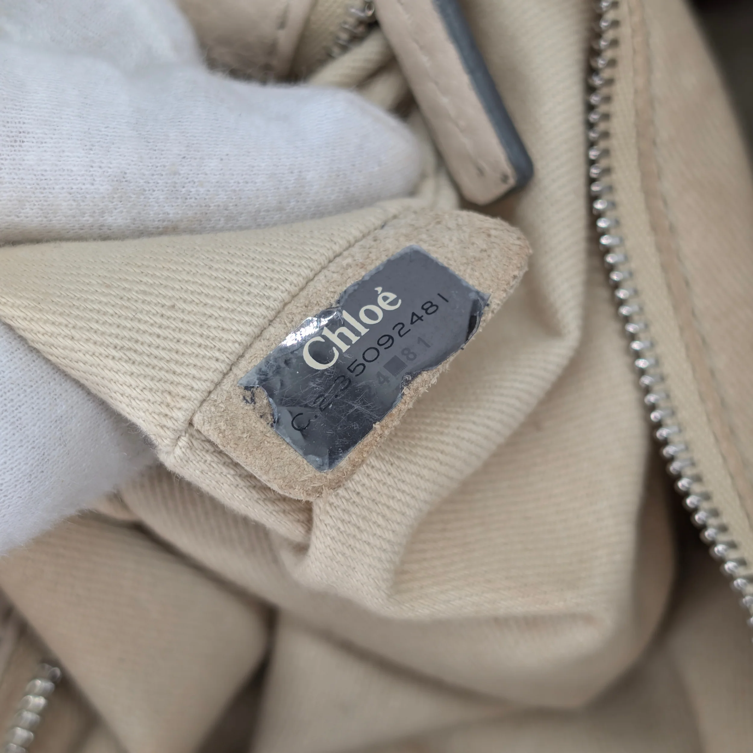 Chloé Paddington Bag Leather Off-white - Image 17