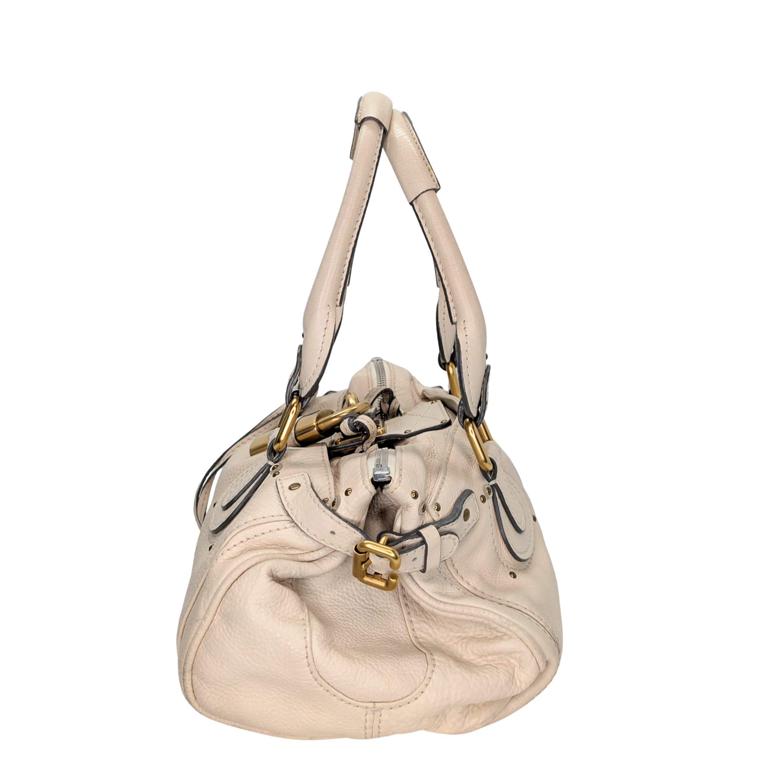Chloé Paddington Bag Leather Off-white - Image 3