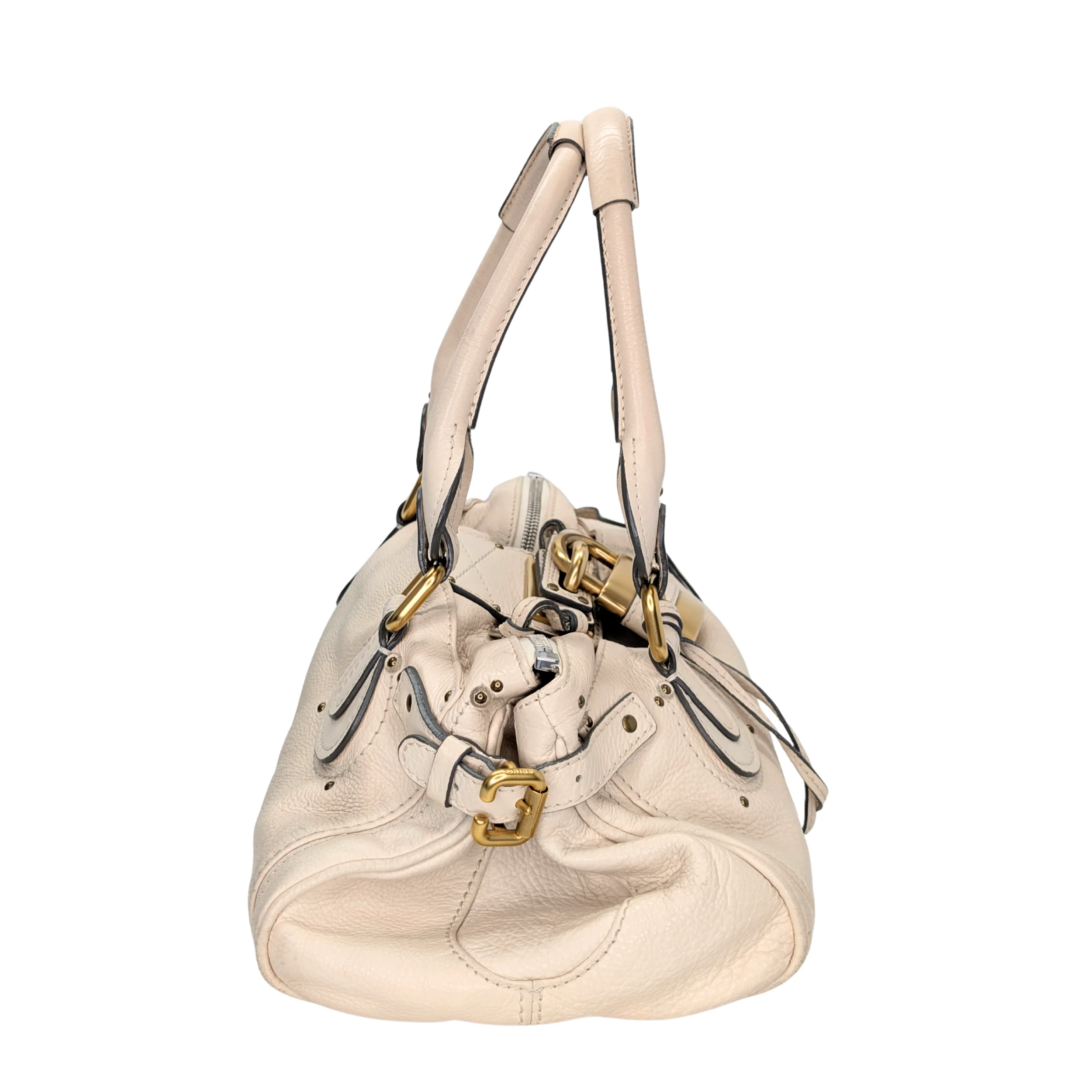 Chloé Paddington Bag Leather Off-white - Image 4